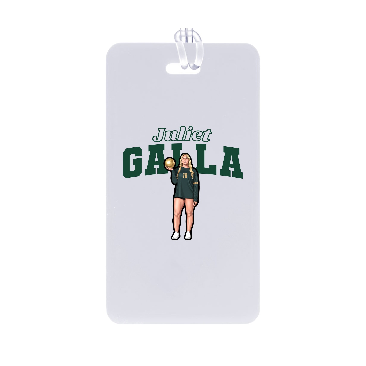 Bag Tag — Name Arch in Classic