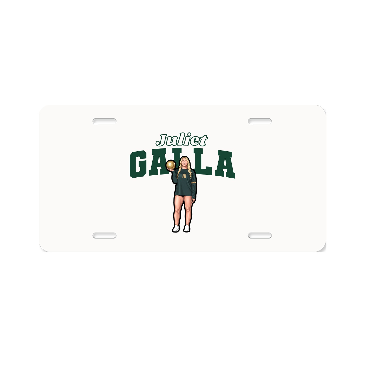 License Plate — Name Arch in Classic