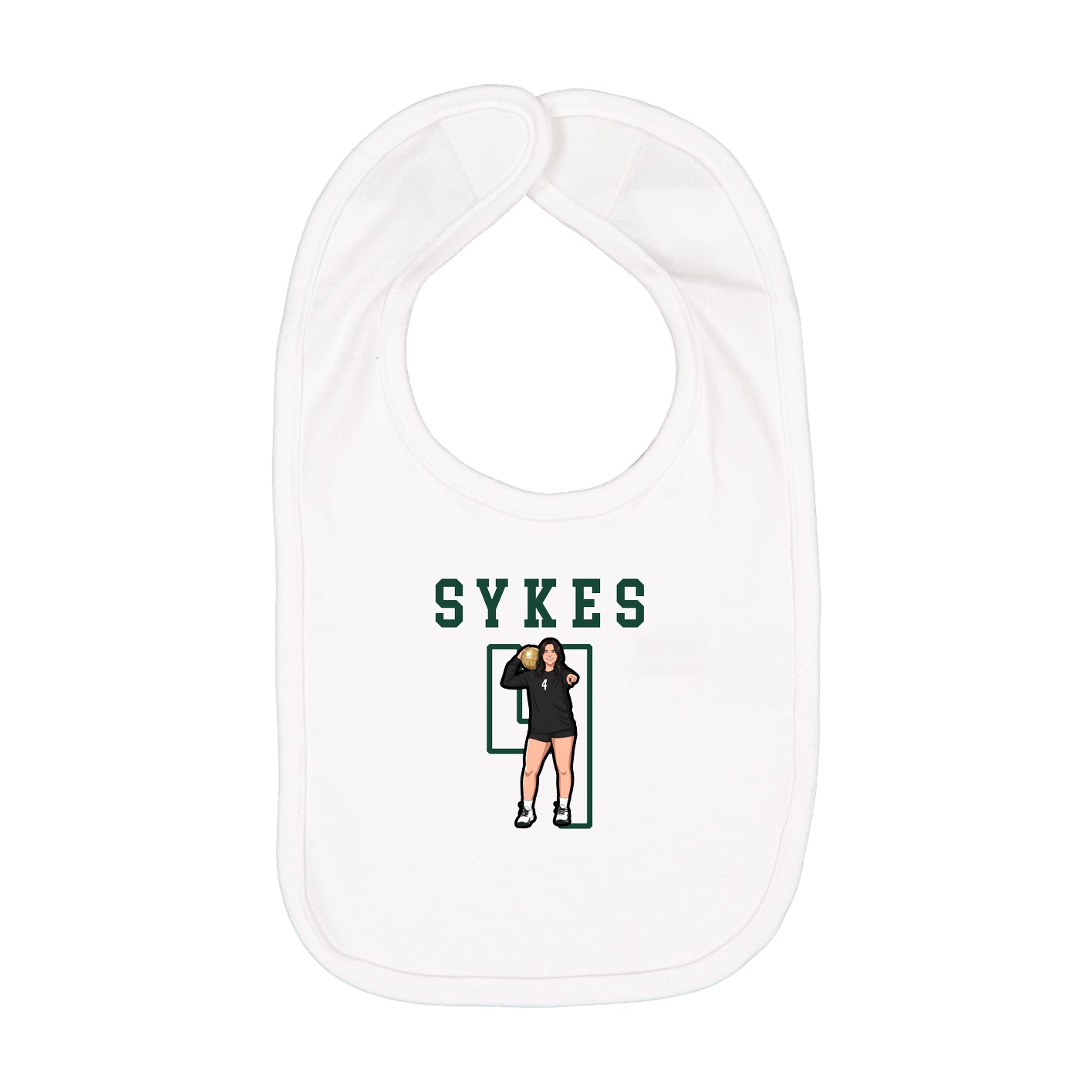 Infant Bib — Shirsey in White
