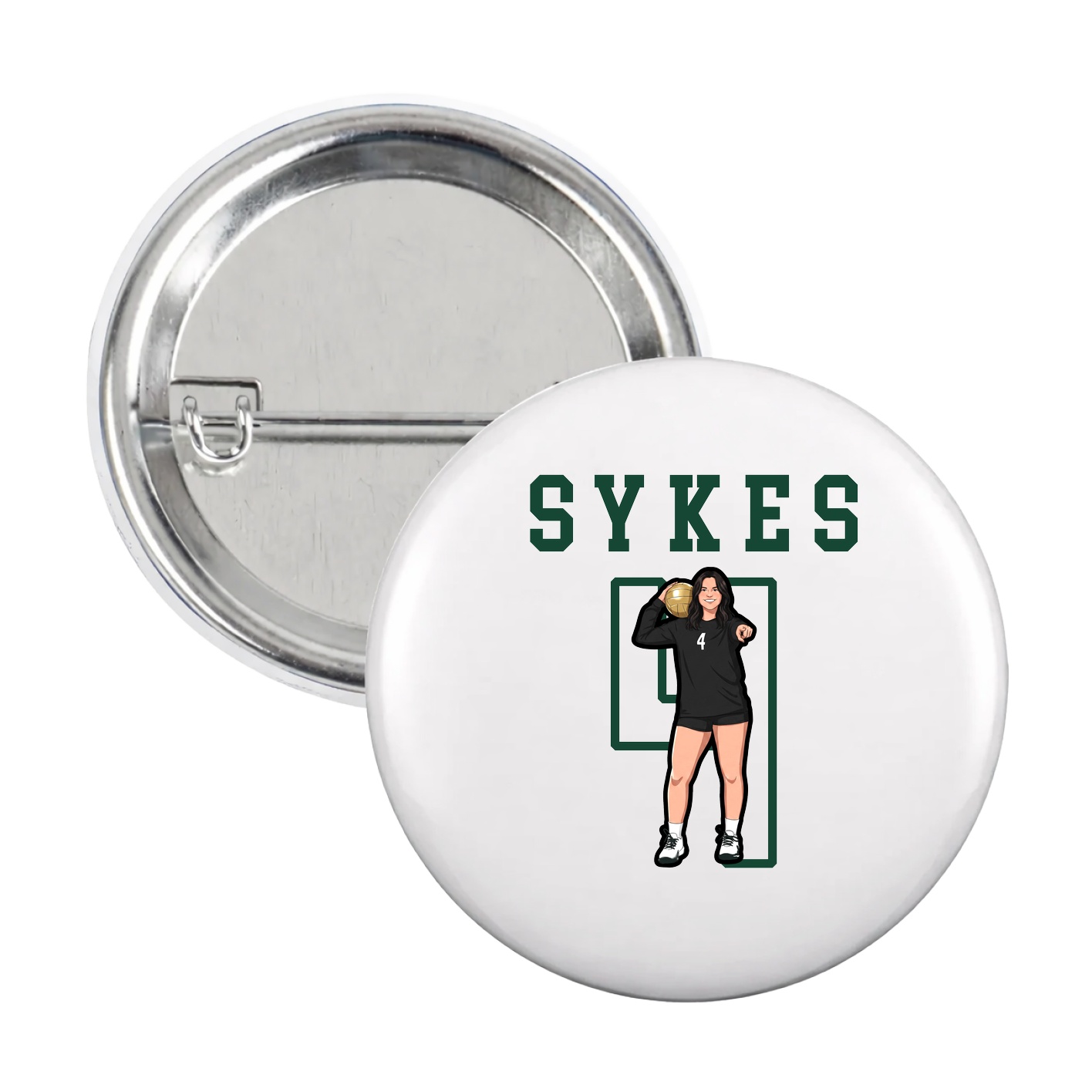 Game Day Button — Shirsey in White