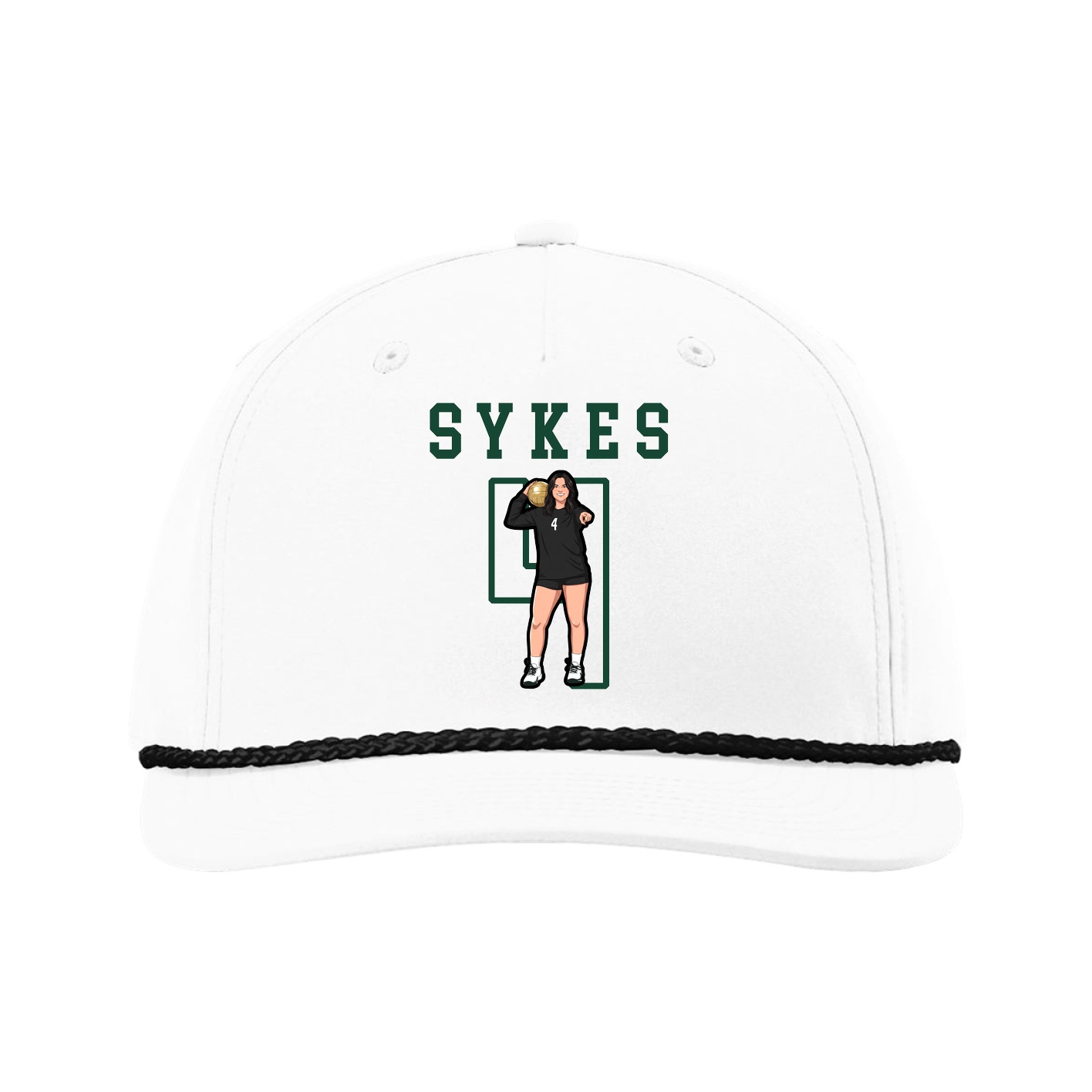 Five-Panel Classic Rope Cap — Shirsey in White