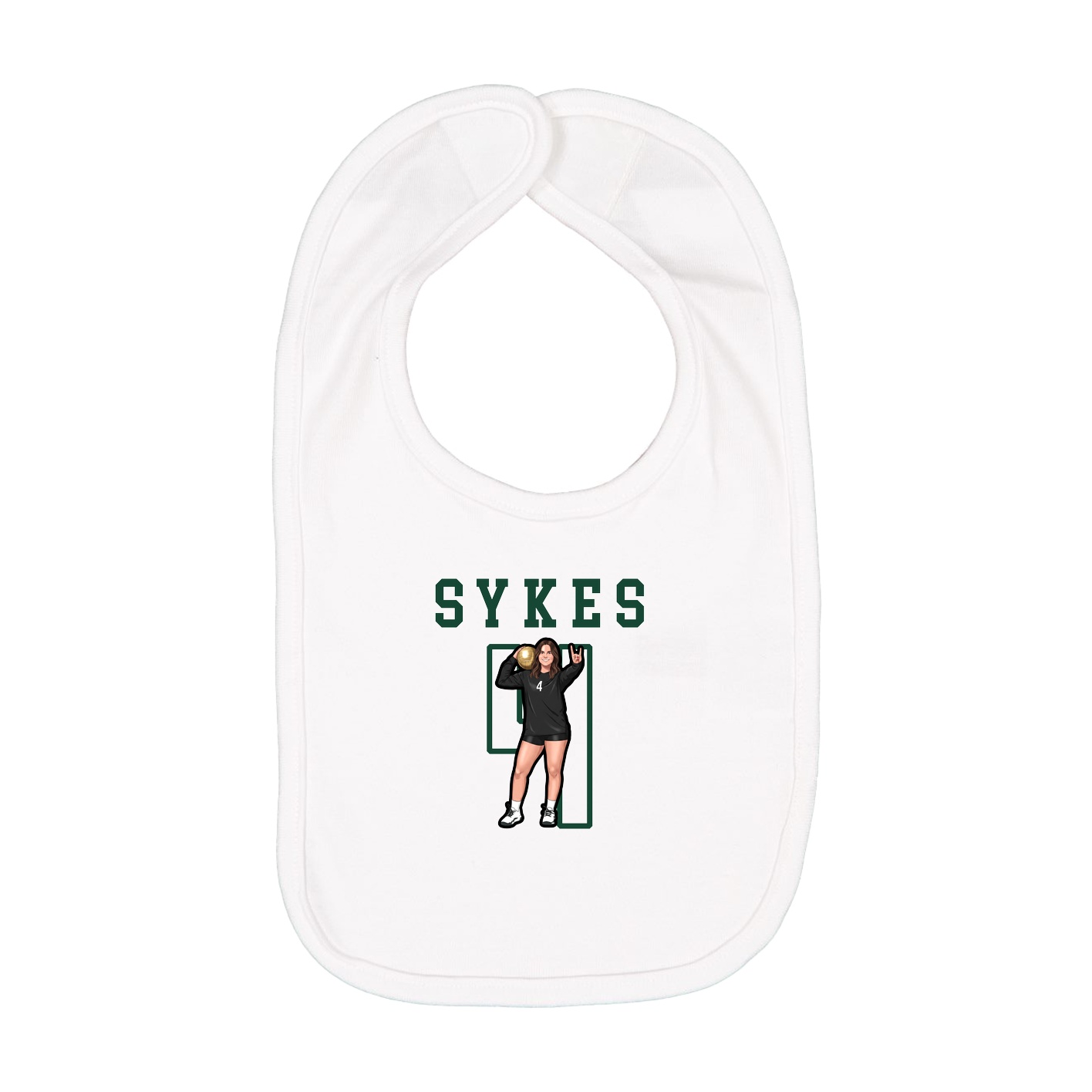 Infant Bib — Shirsey in White