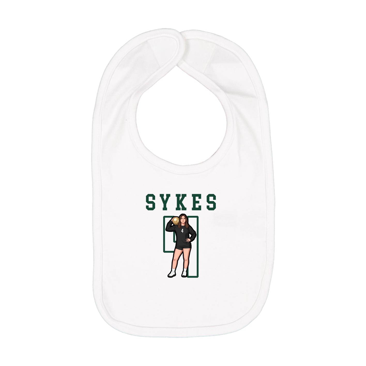 Infant Bib — Shirsey in White