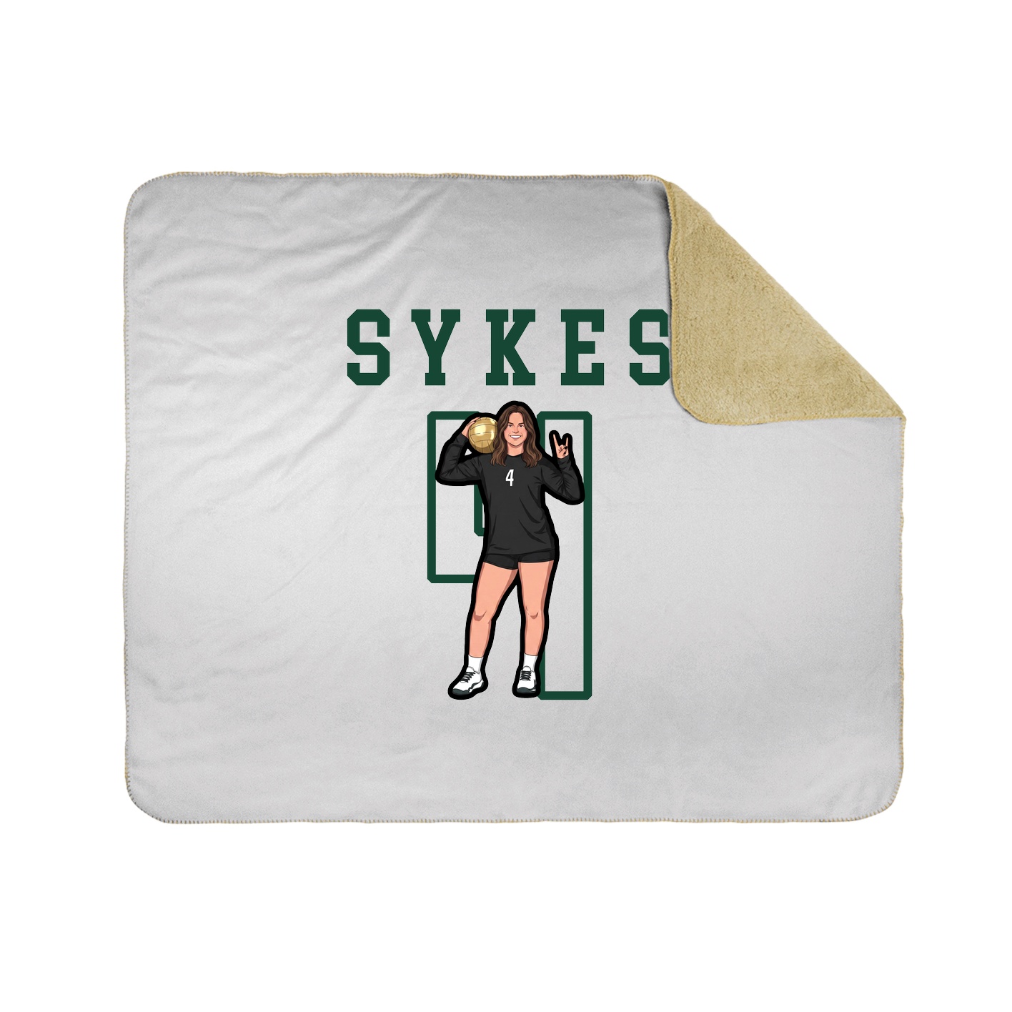 Throw Blanket — Shirsey in White