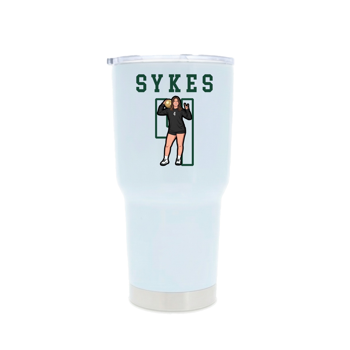 30oz Stainless Steel Tumbler — Shirsey in White
