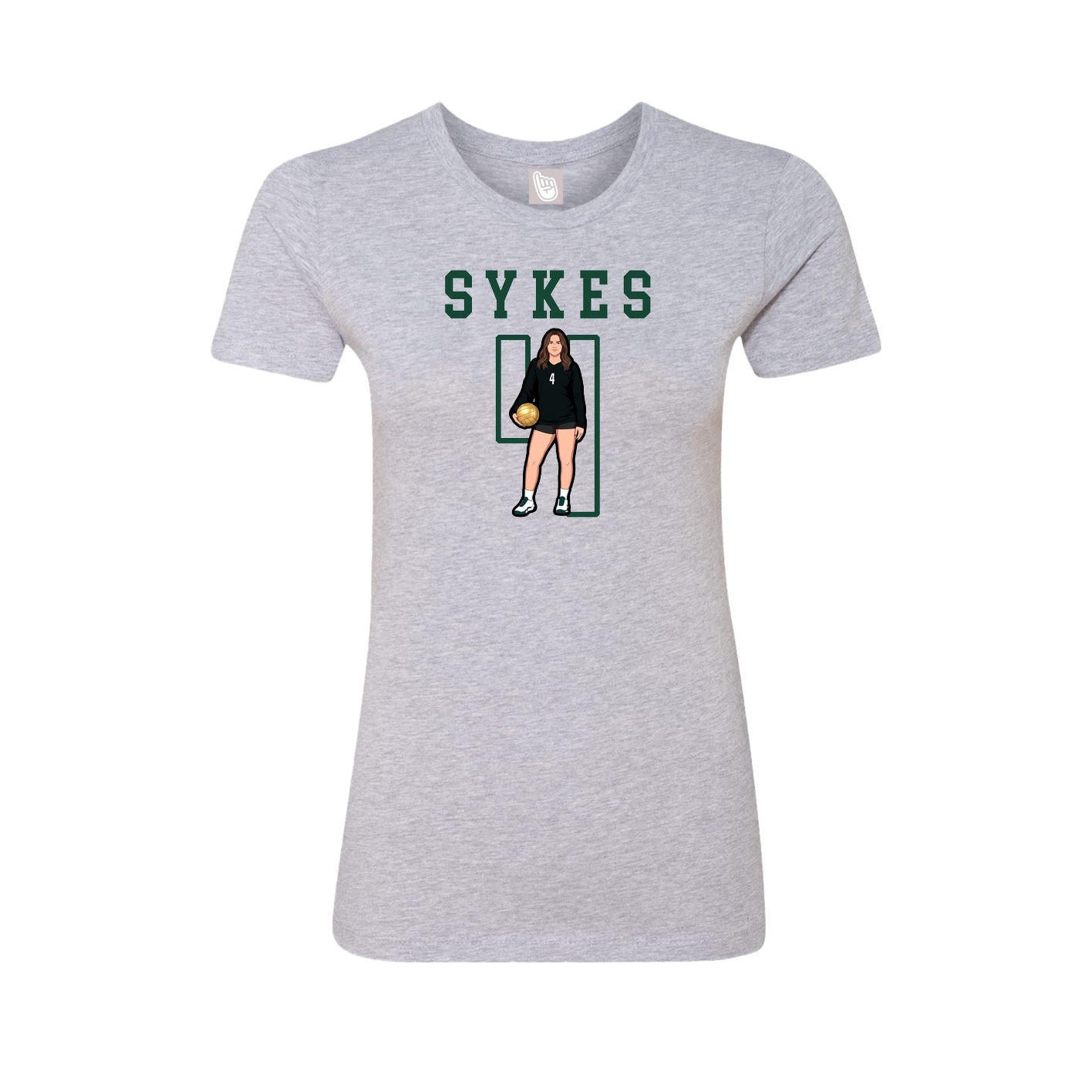 Fitted Women's Tee — Shirsey in Grey