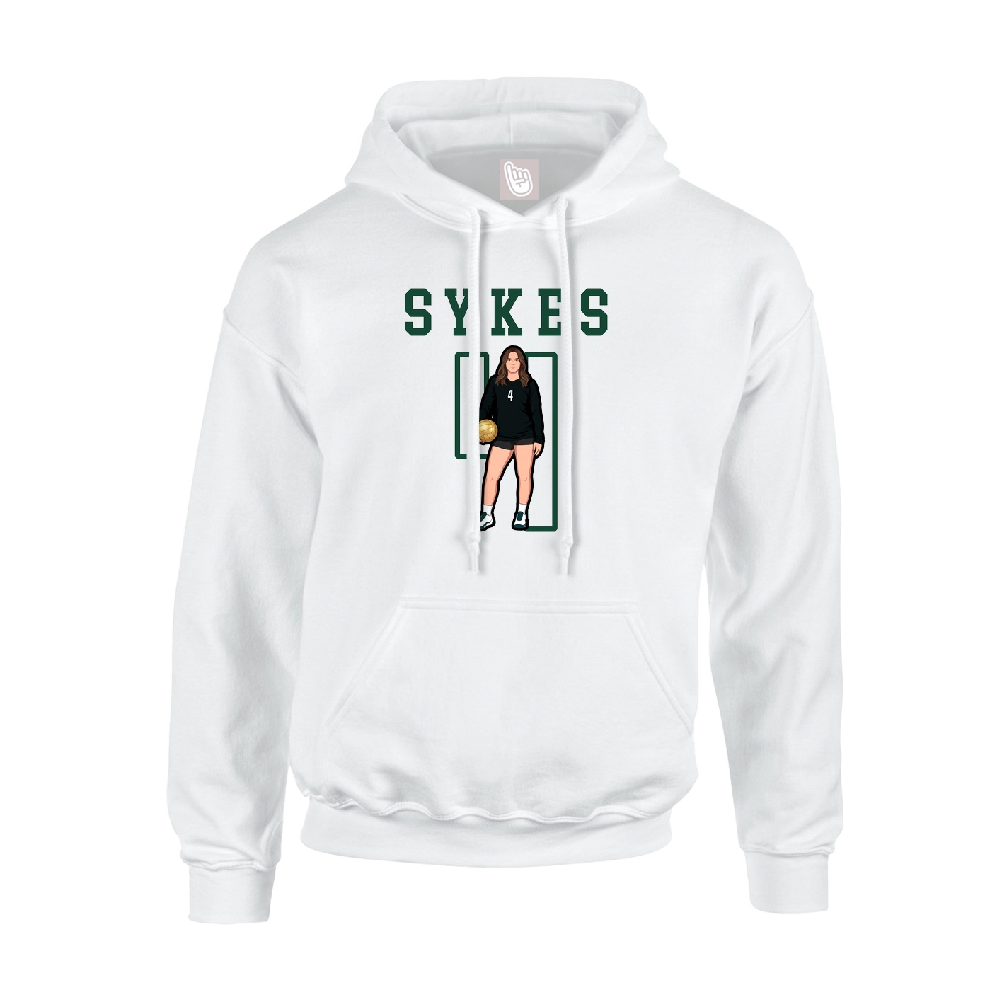 Hoodie — Shirsey in White