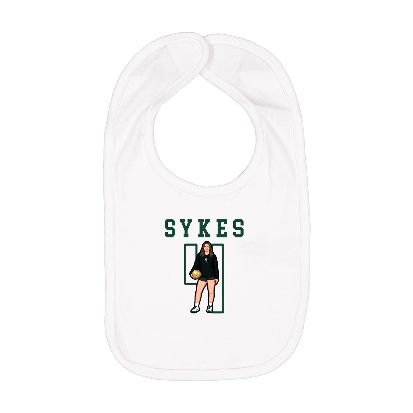 Infant Bib — Shirsey in White