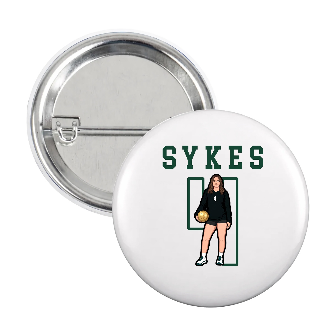 Game Day Button — Shirsey in White