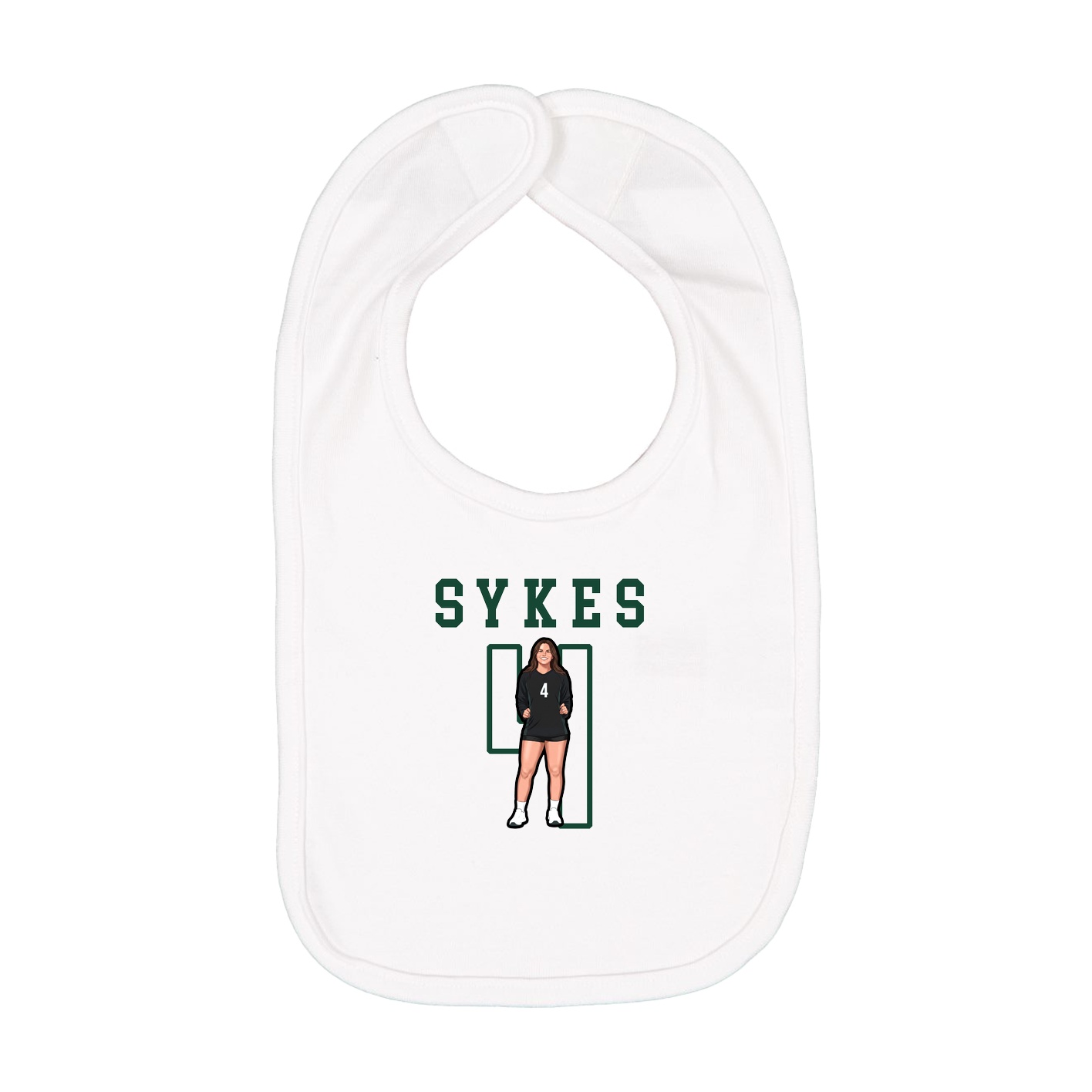 Infant Bib — Shirsey in White