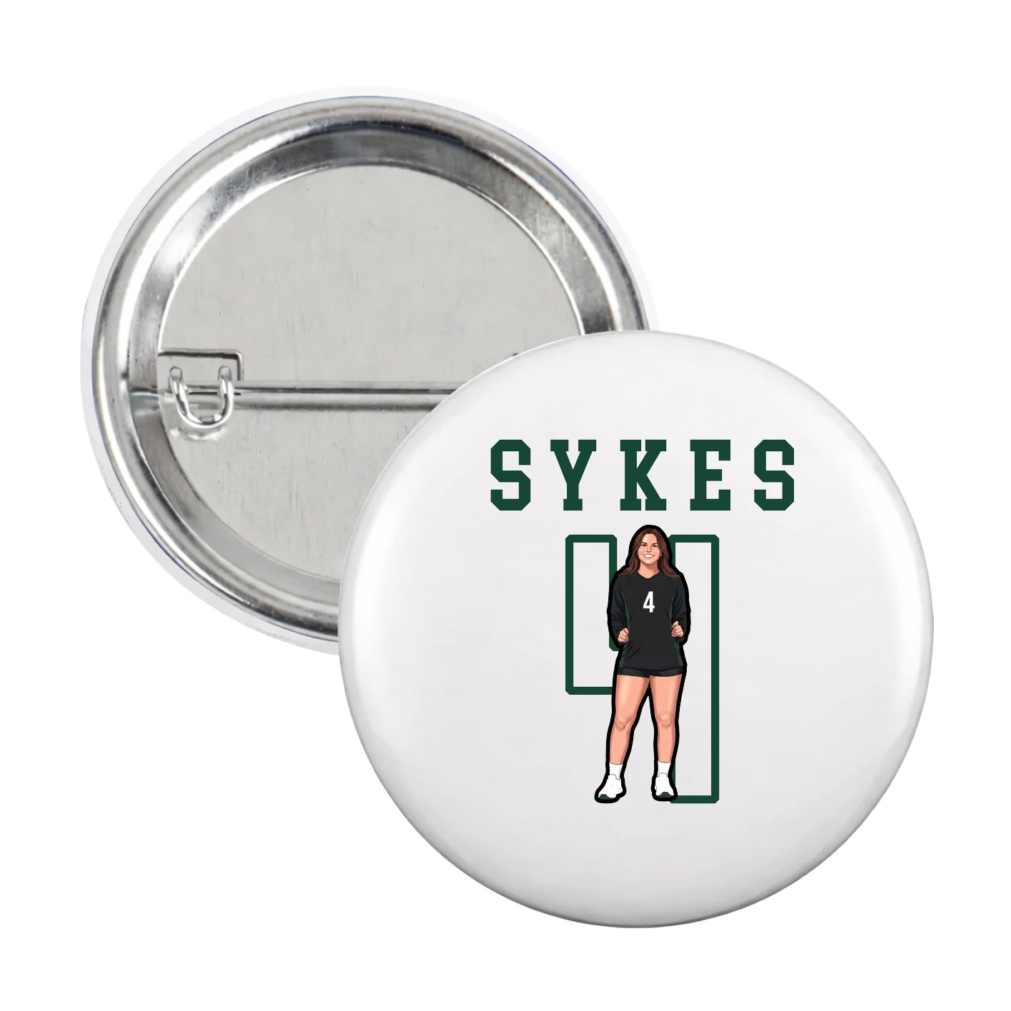 Game Day Button — Shirsey in White