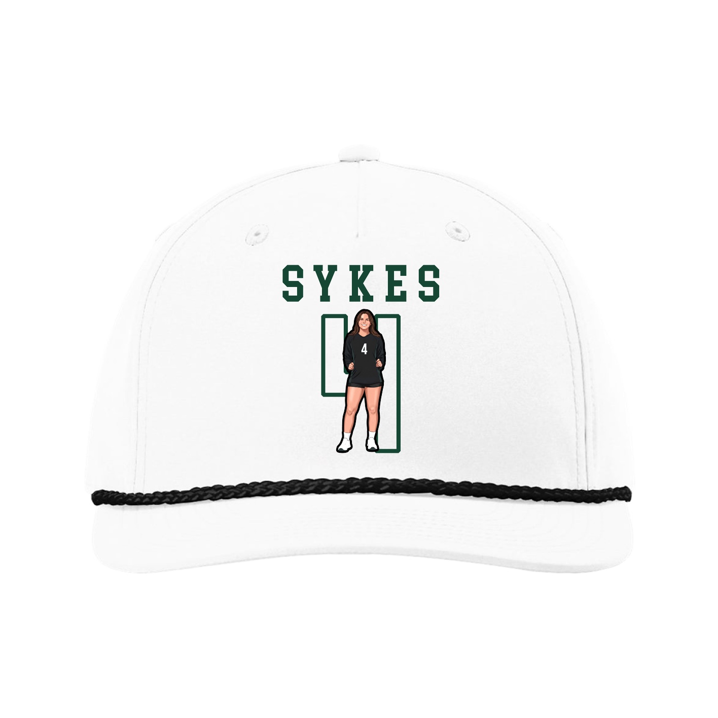Five-Panel Classic Rope Cap — Shirsey in White