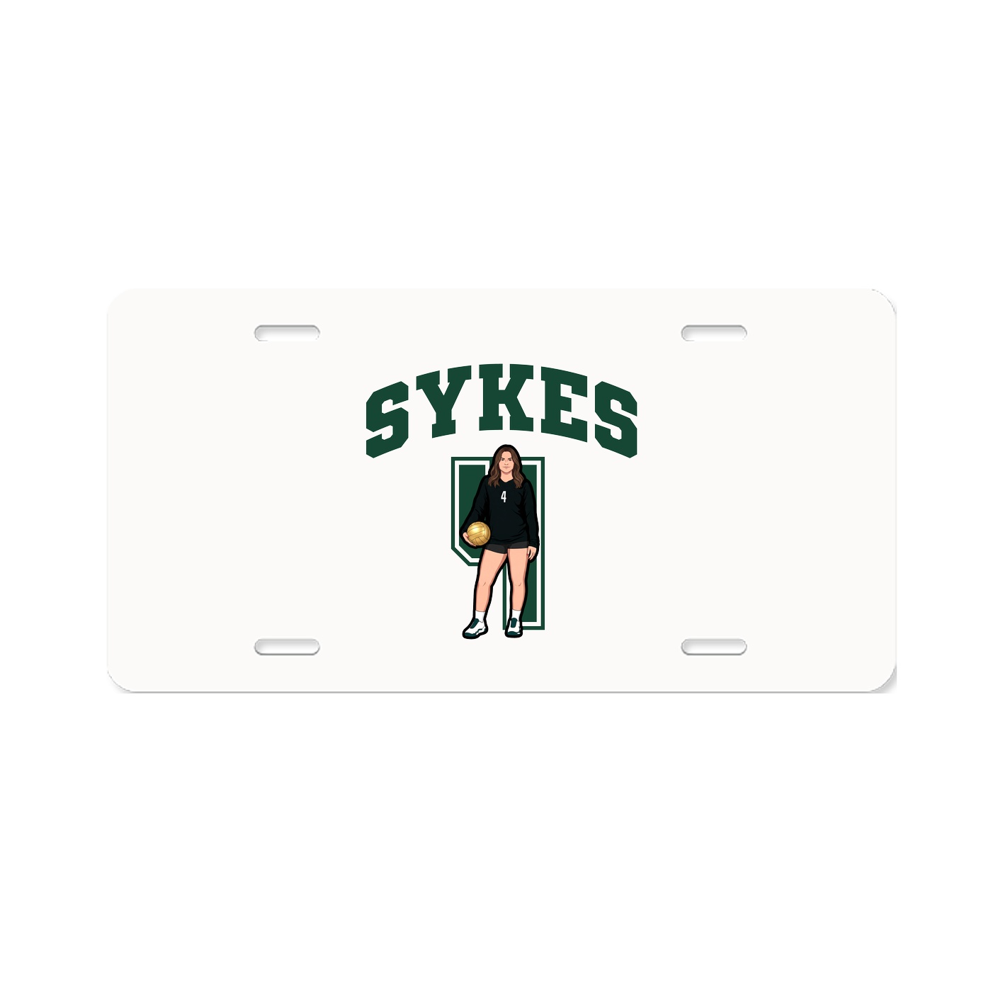 License Plate — Number in Classic