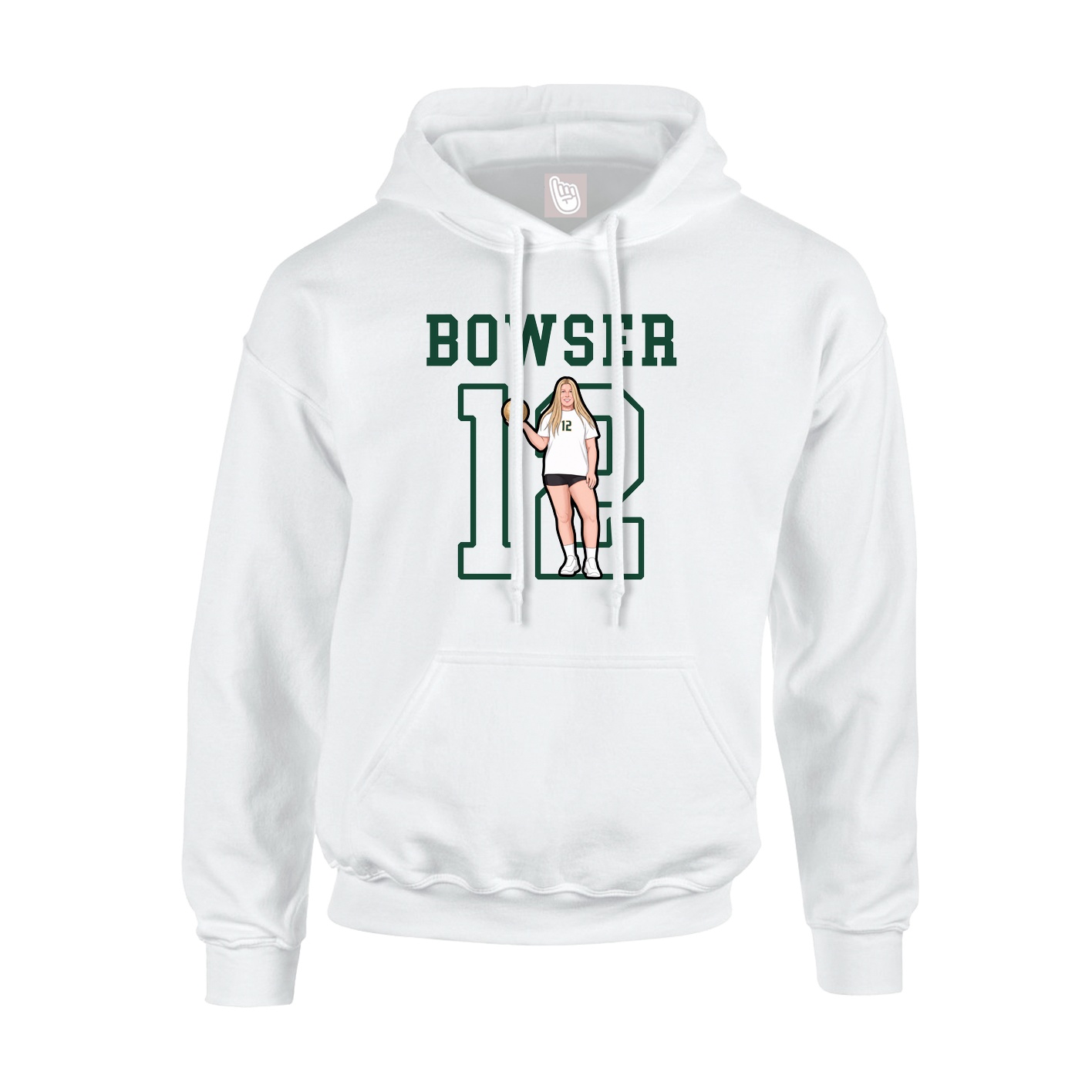 Hoodie — Shirsey in White