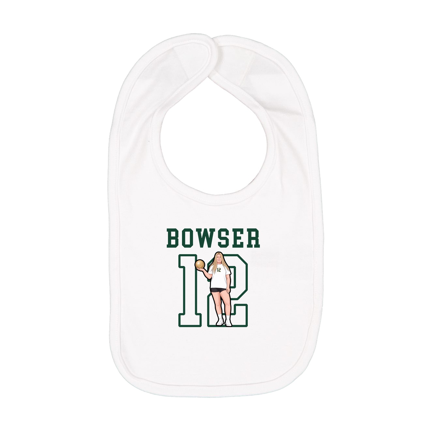 Infant Bib — Shirsey in White