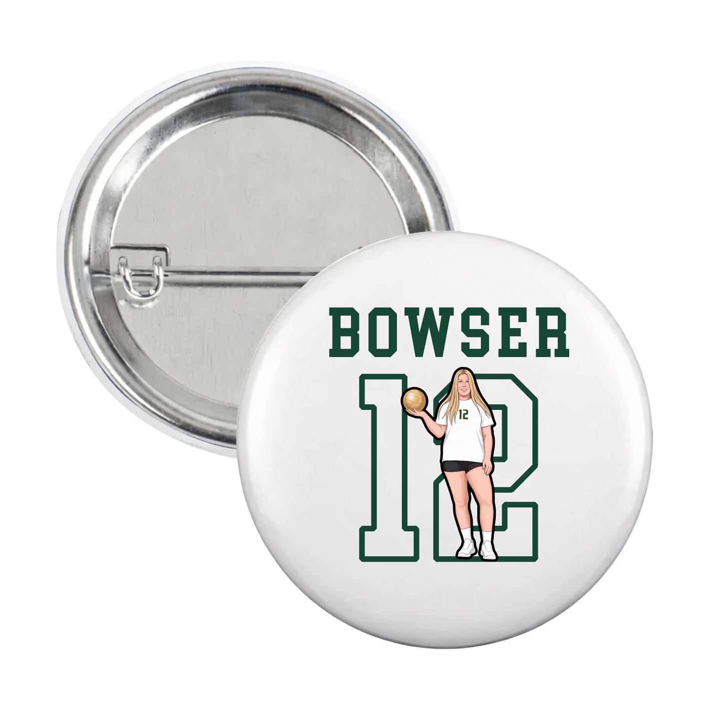 Game Day Button — Shirsey in White