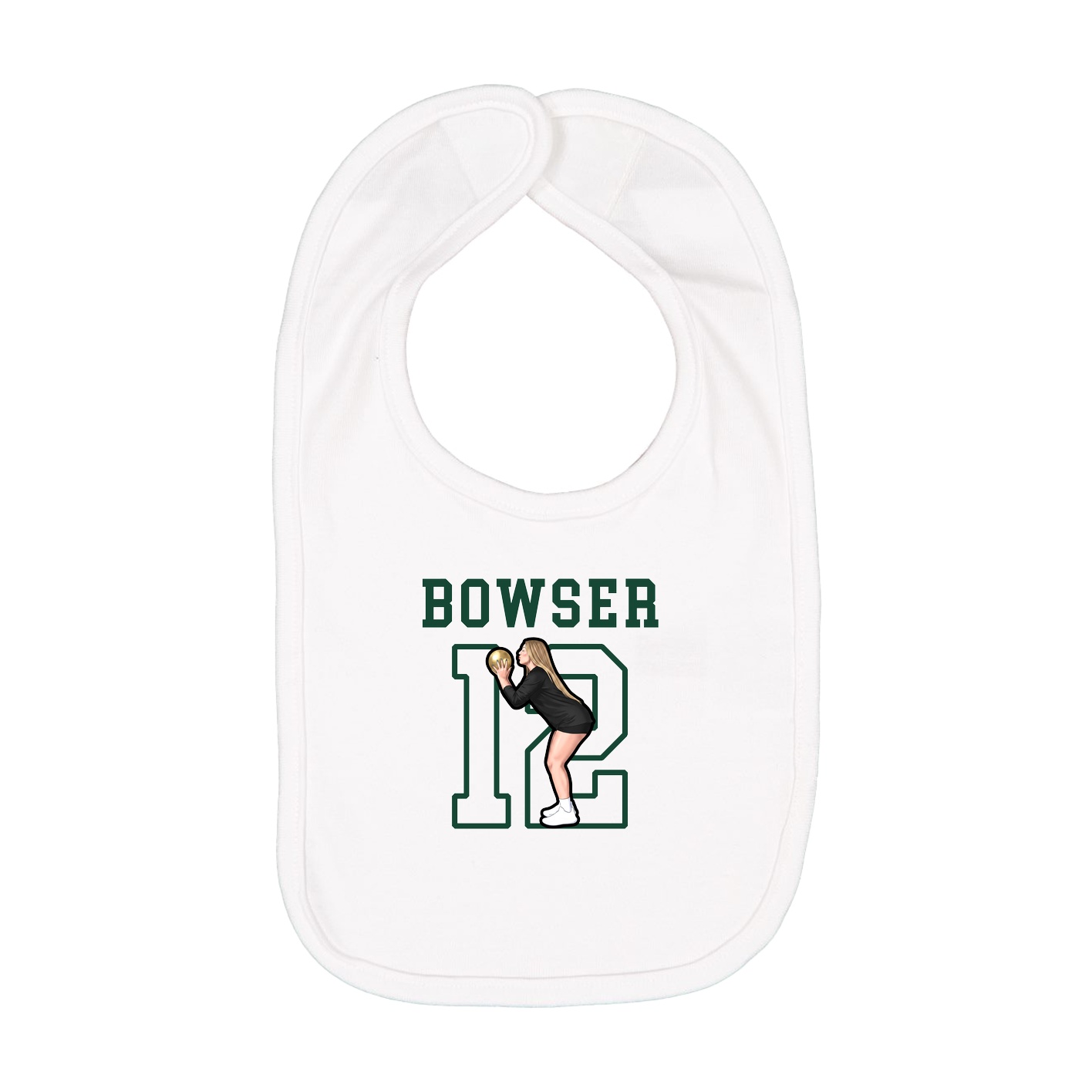 Infant Bib — Shirsey in White