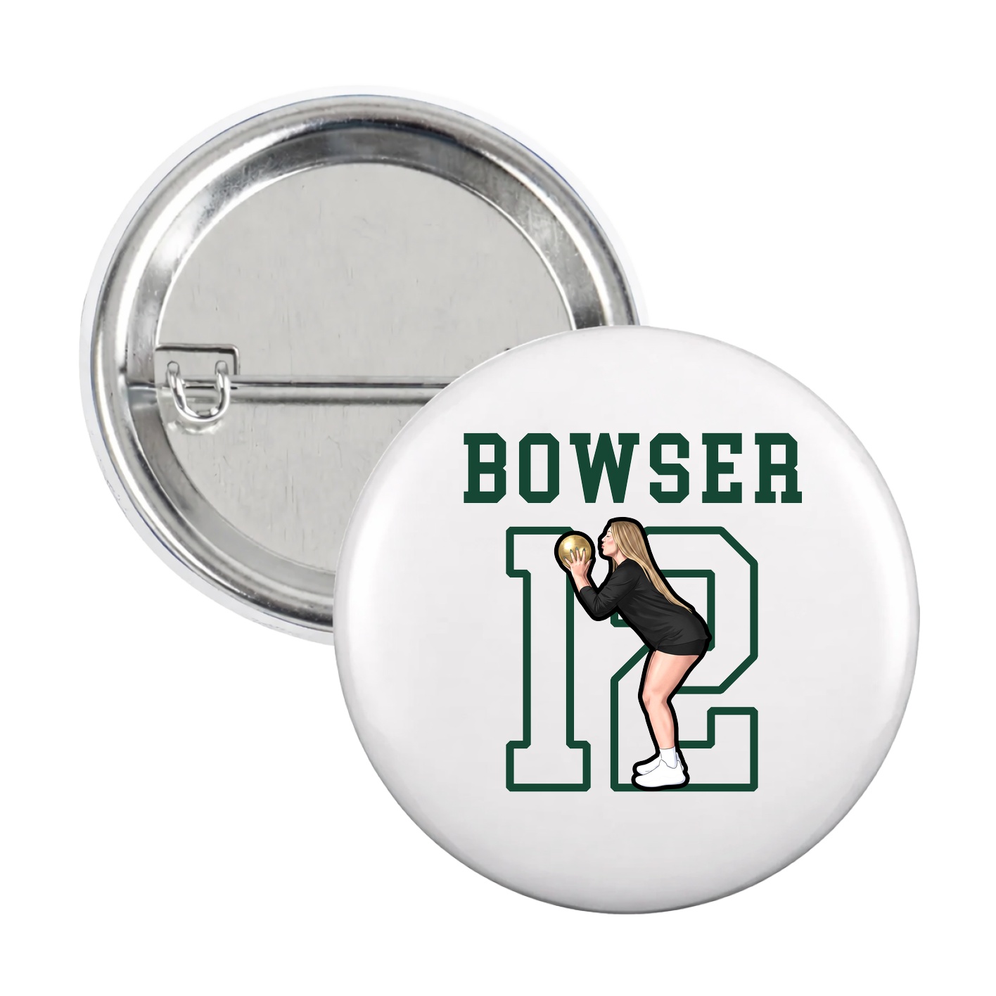 Game Day Button — Shirsey in White