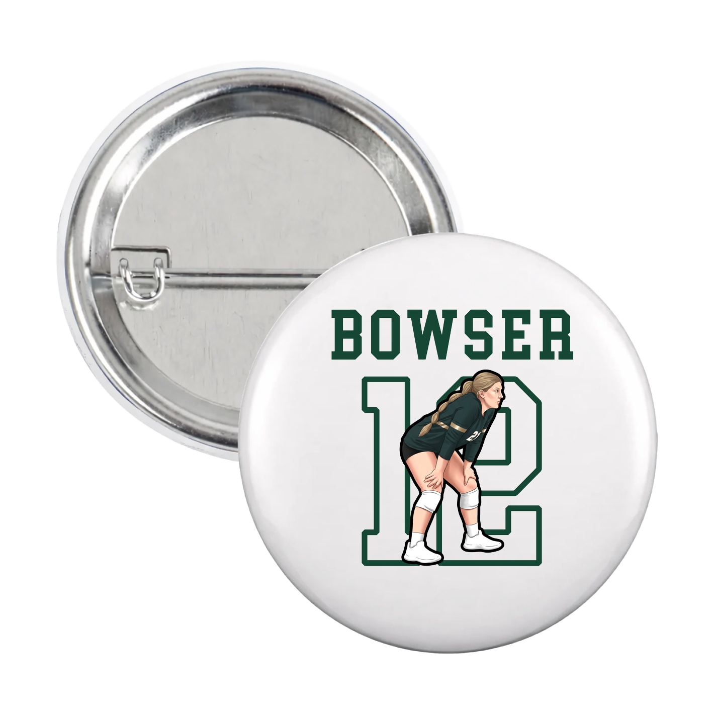 Game Day Button — Shirsey in White