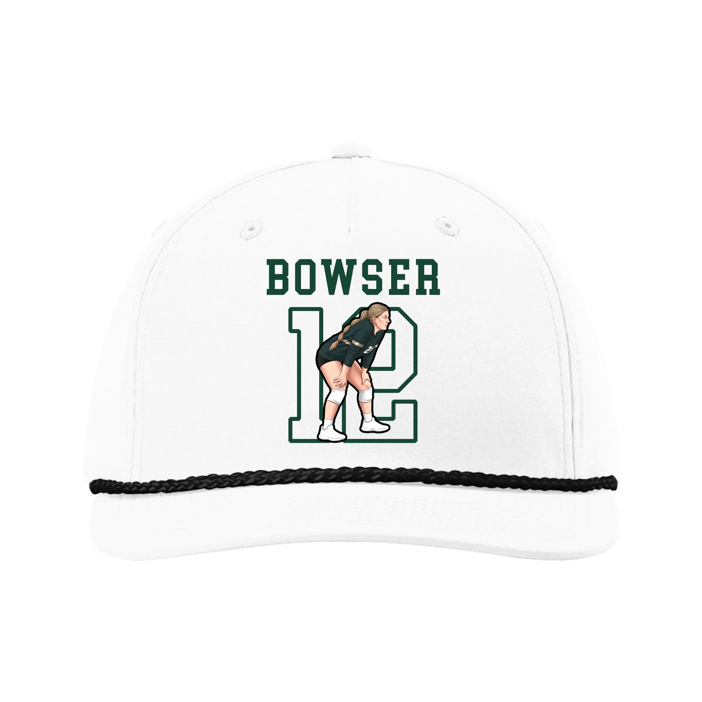 Five-Panel Classic Rope Cap — Shirsey in White