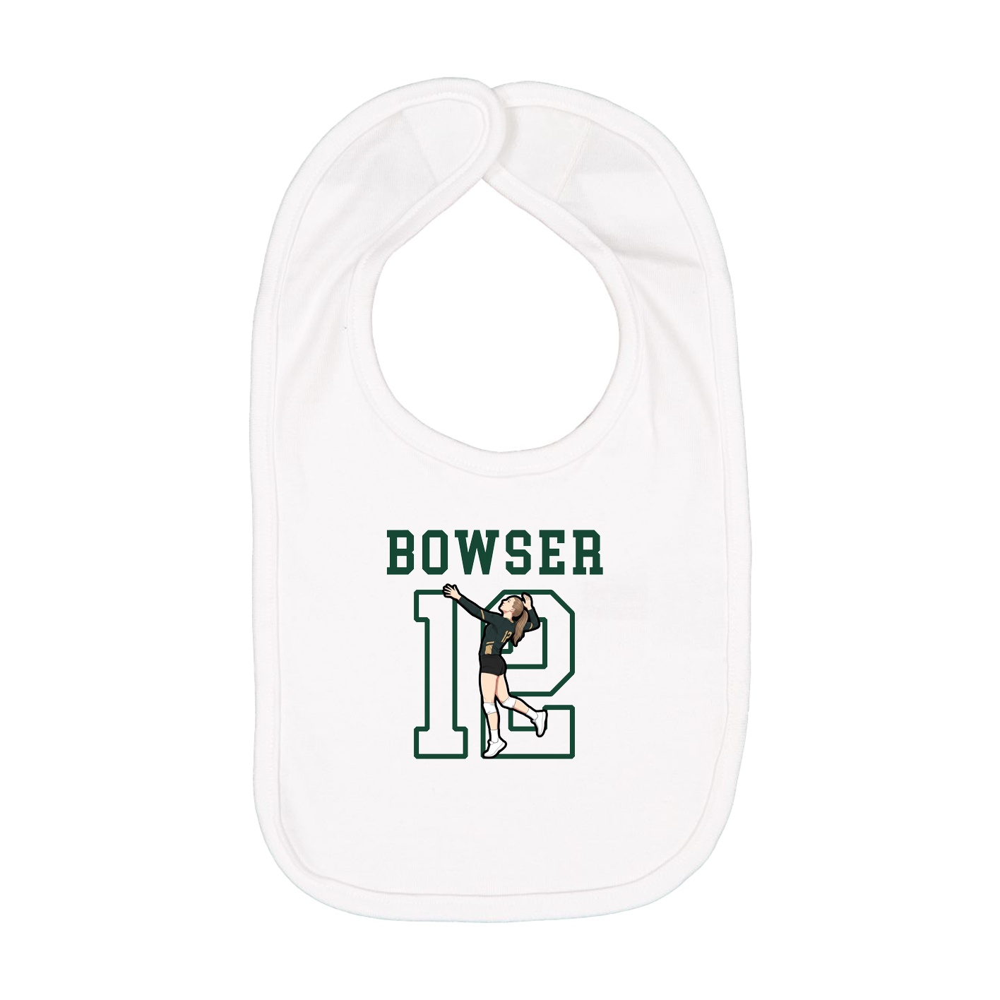 Infant Bib — Shirsey in White