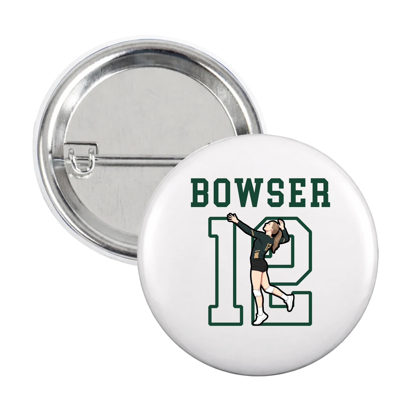 Game Day Button — Shirsey in White