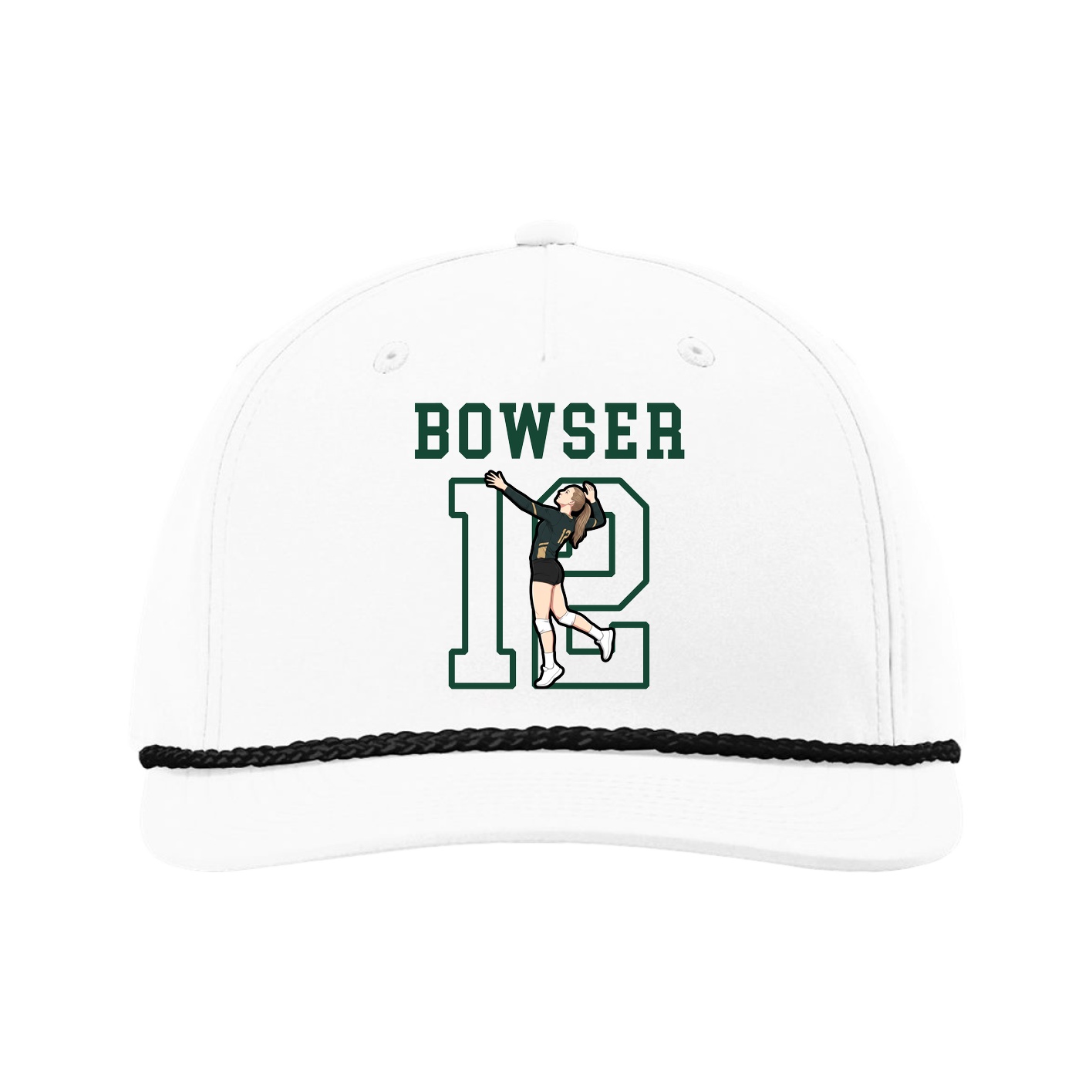 Five-Panel Classic Rope Cap — Shirsey in White