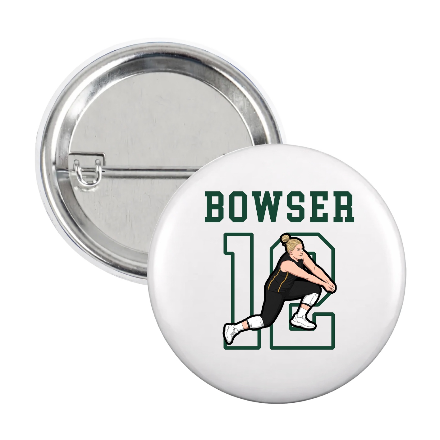 Game Day Button — Shirsey in White