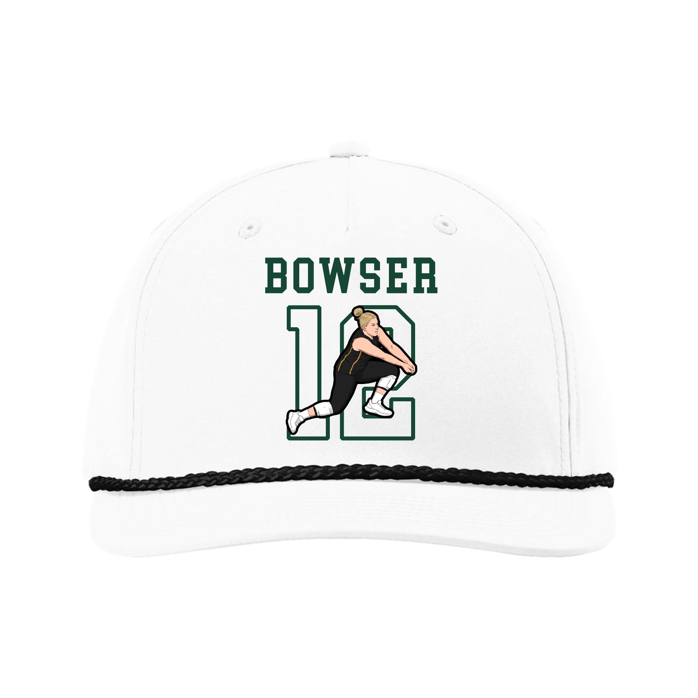 Five-Panel Classic Rope Cap — Shirsey in White