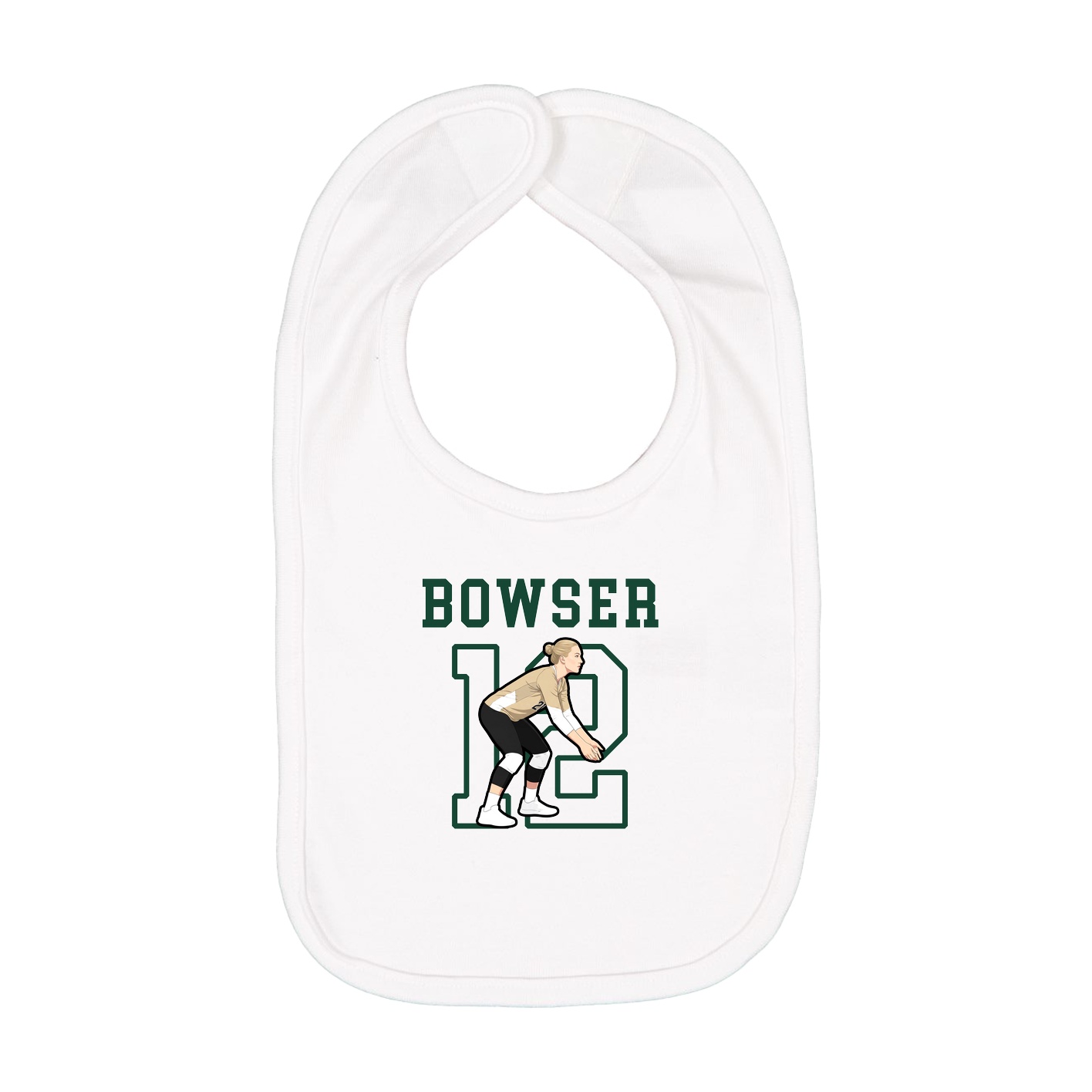 Infant Bib — Shirsey in White