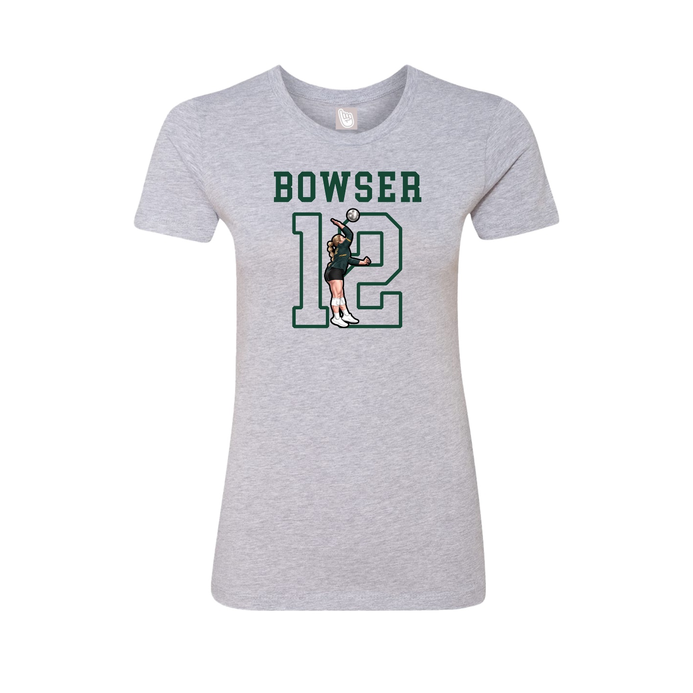 Fitted Women's Tee — Shirsey in Grey