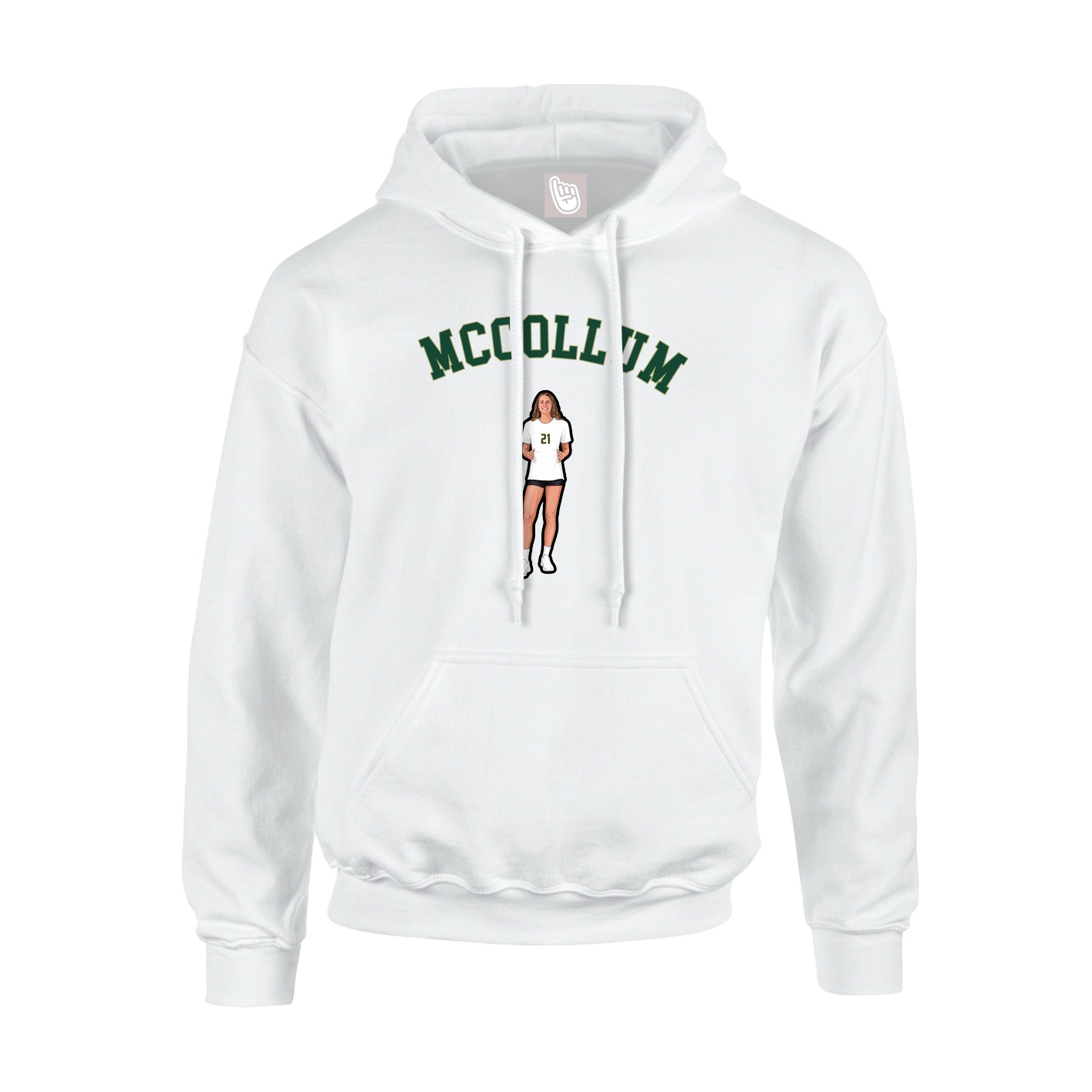 Hoodie — Shirsey Arch in White