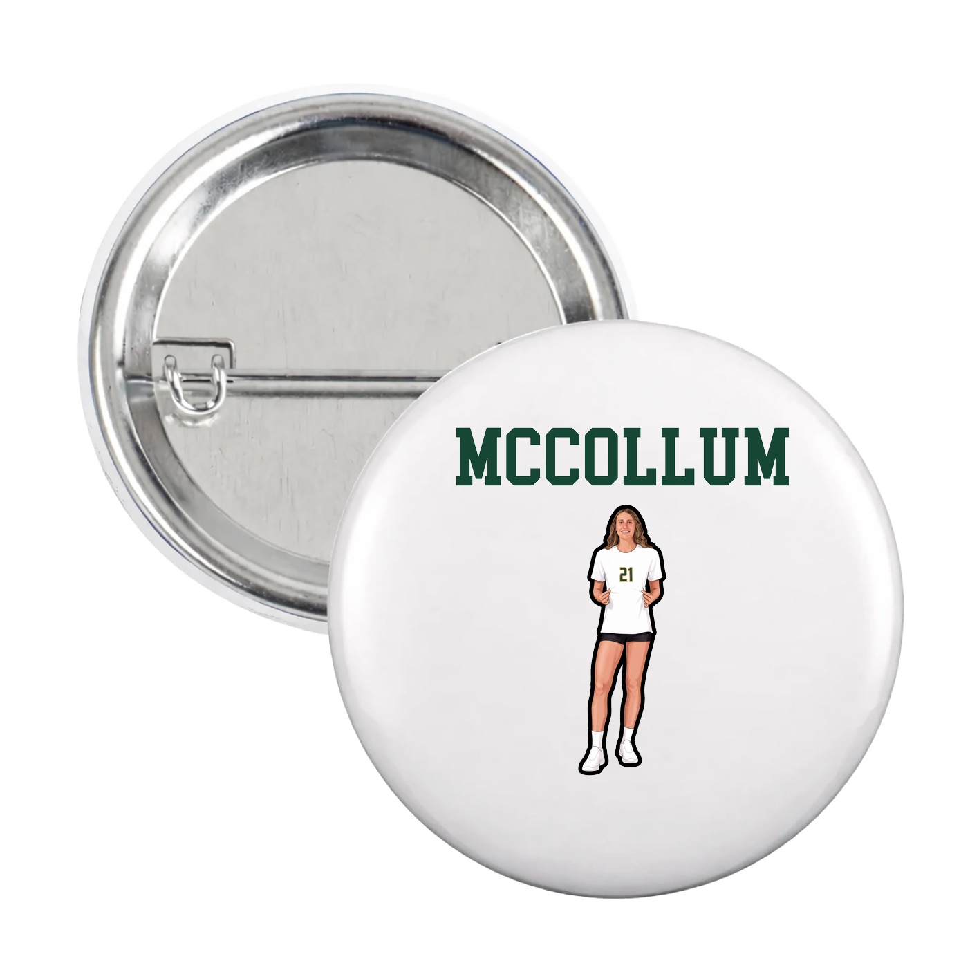 Game Day Button — Shirsey in White