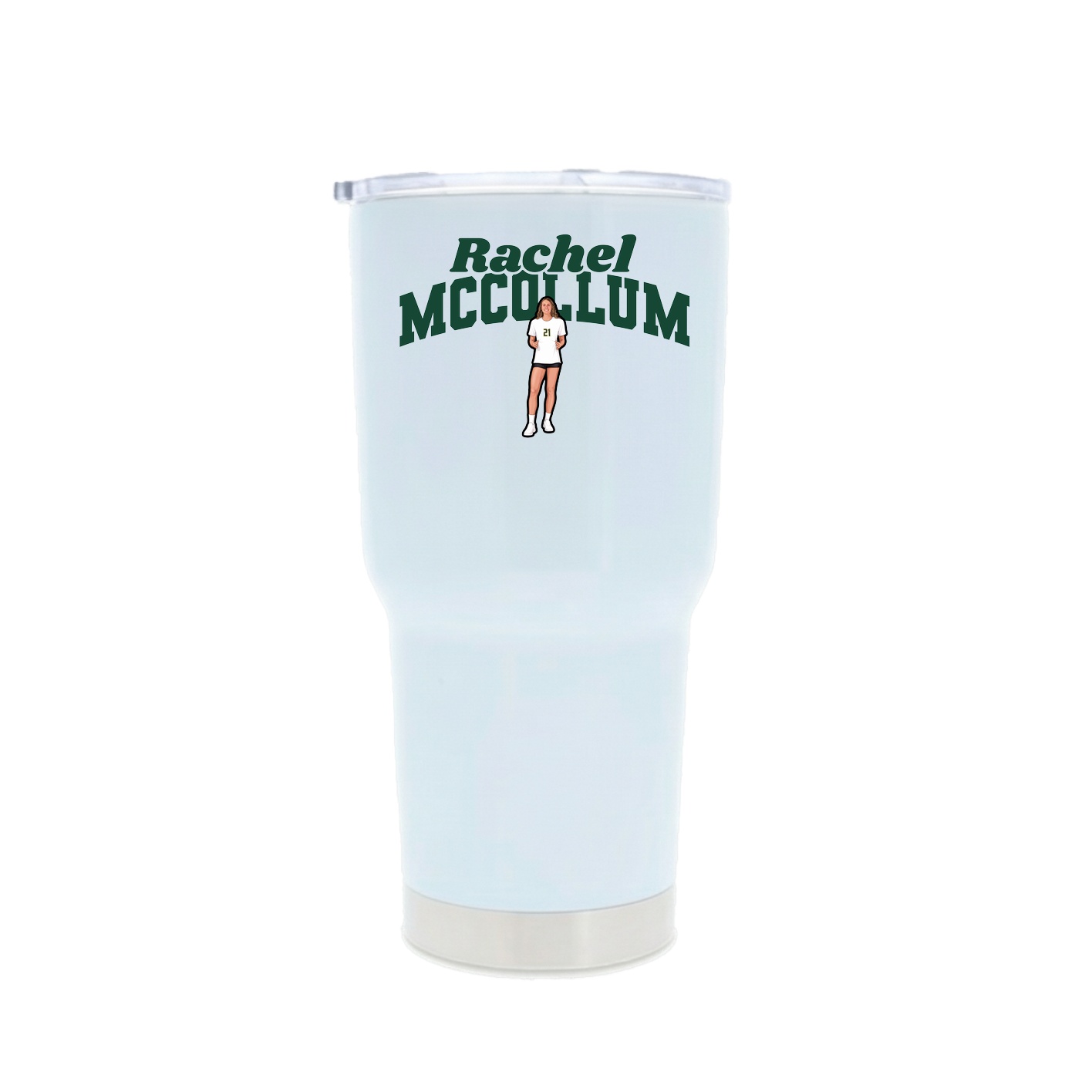 30oz Stainless Steel Tumbler — Signature Arch in White