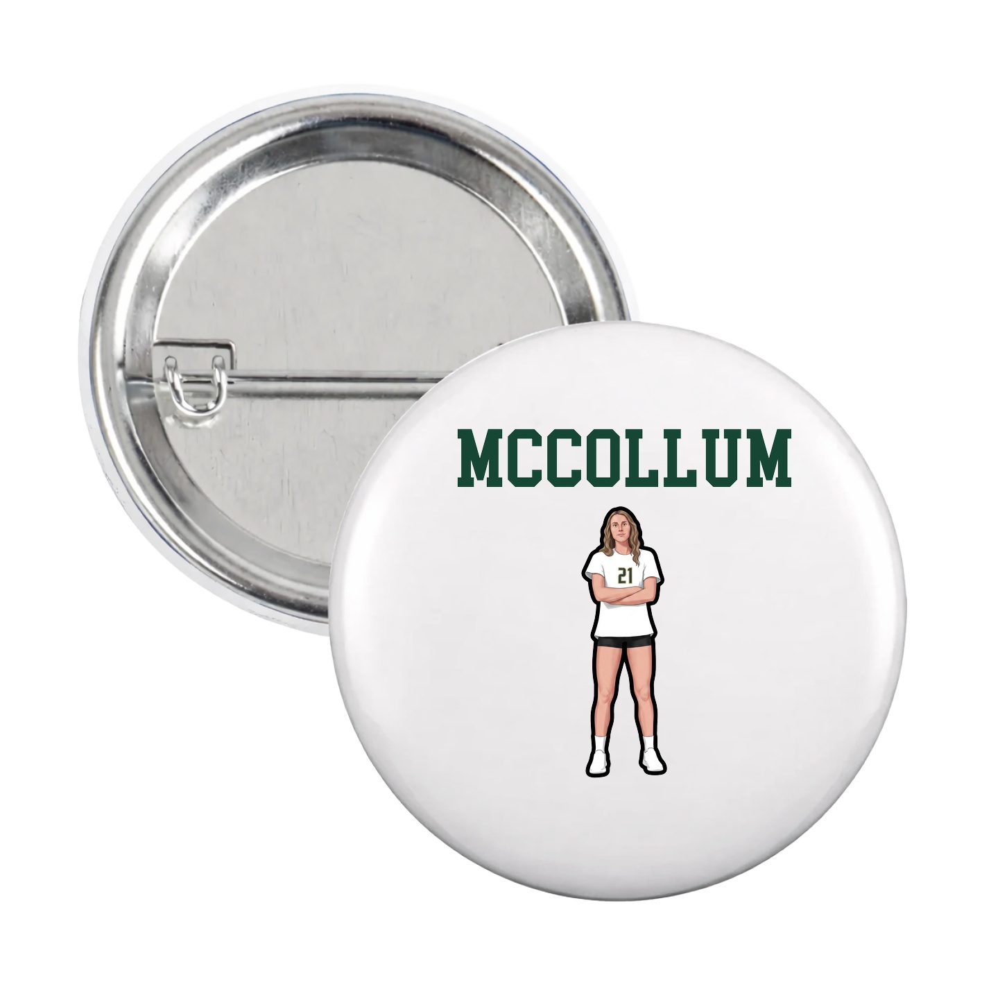 Game Day Button — Shirsey in White
