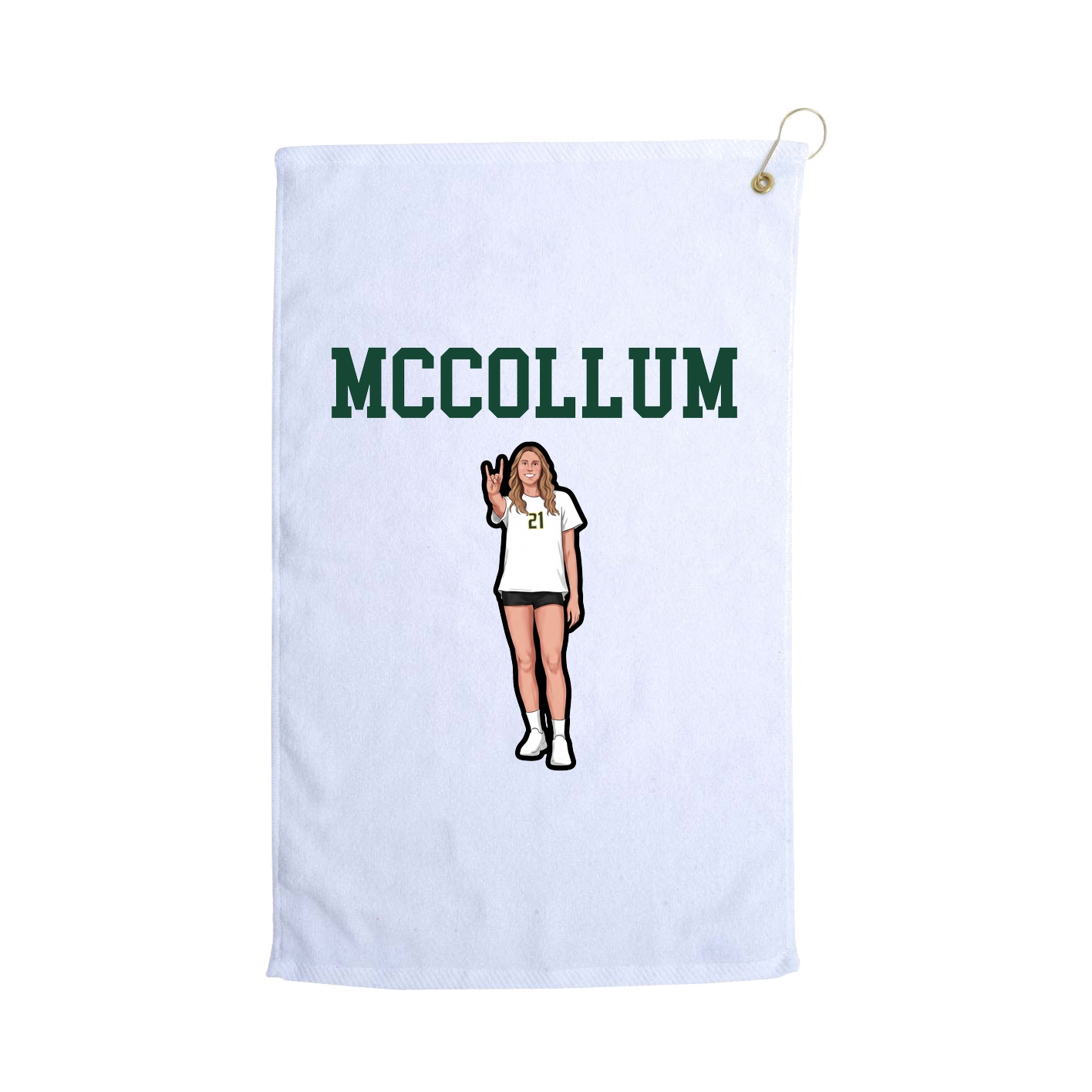 Golf Towel — Shirsey in White