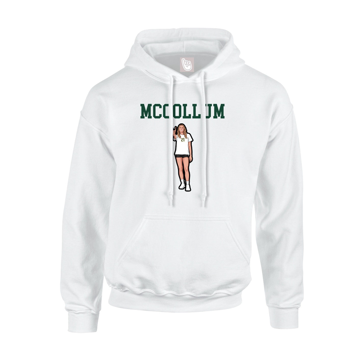 Hoodie — Shirsey in White