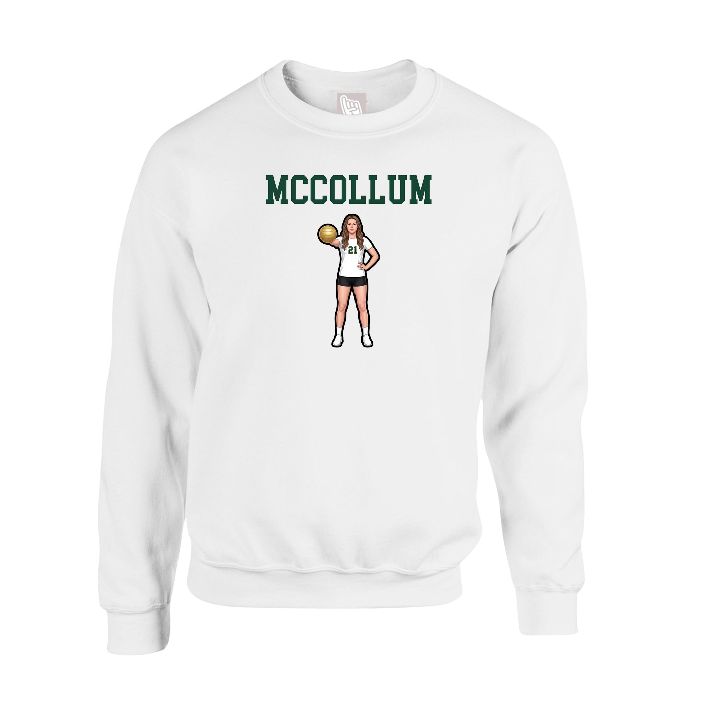 Fleece Crew — Shirsey in White