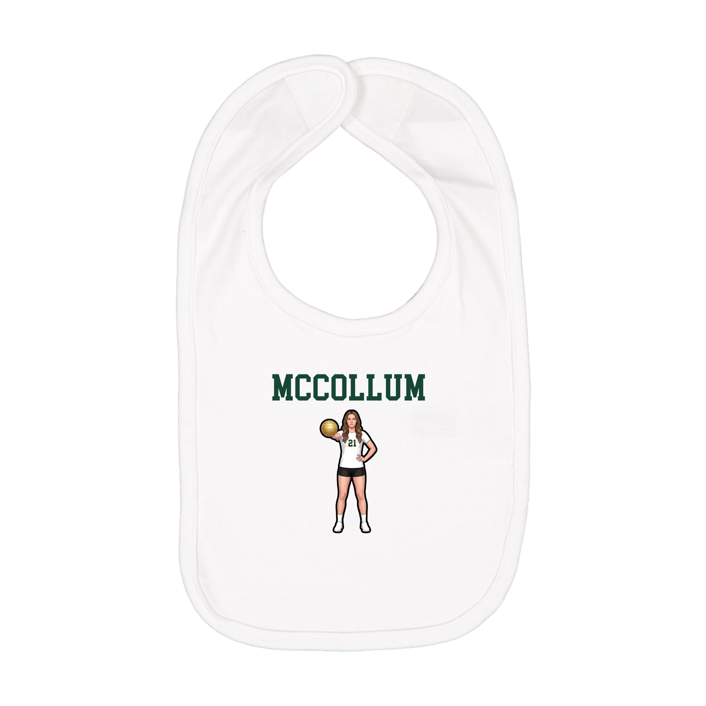 Infant Bib — Shirsey in White