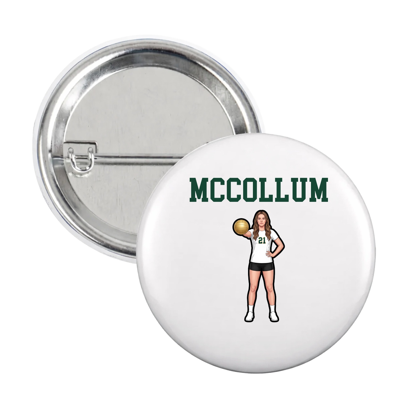 Game Day Button — Shirsey in White