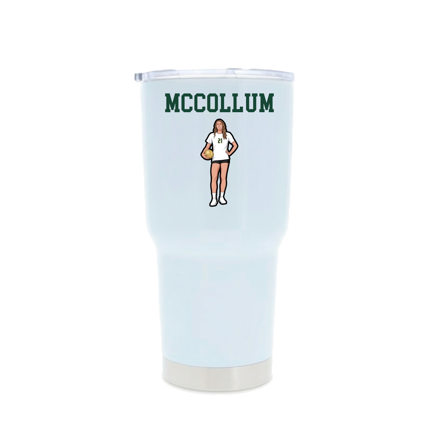 30oz Stainless Steel Tumbler — Shirsey in White