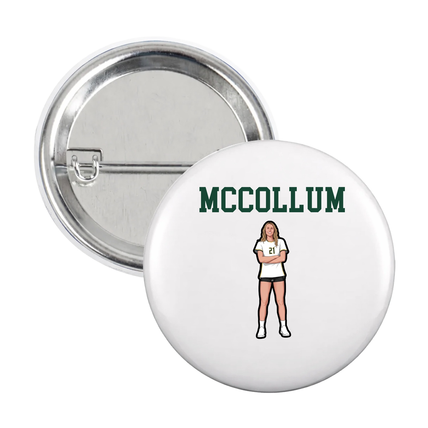 Game Day Button — Shirsey in White