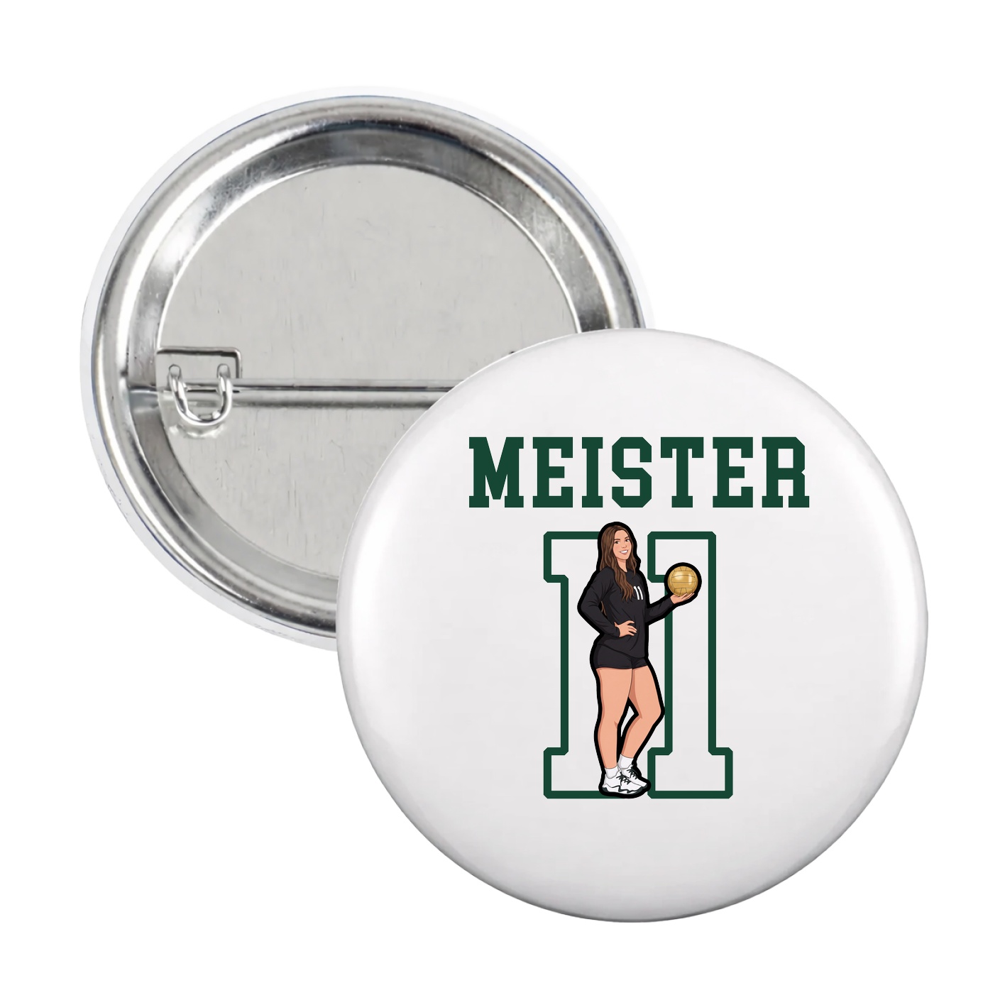 Game Day Button — Shirsey in White
