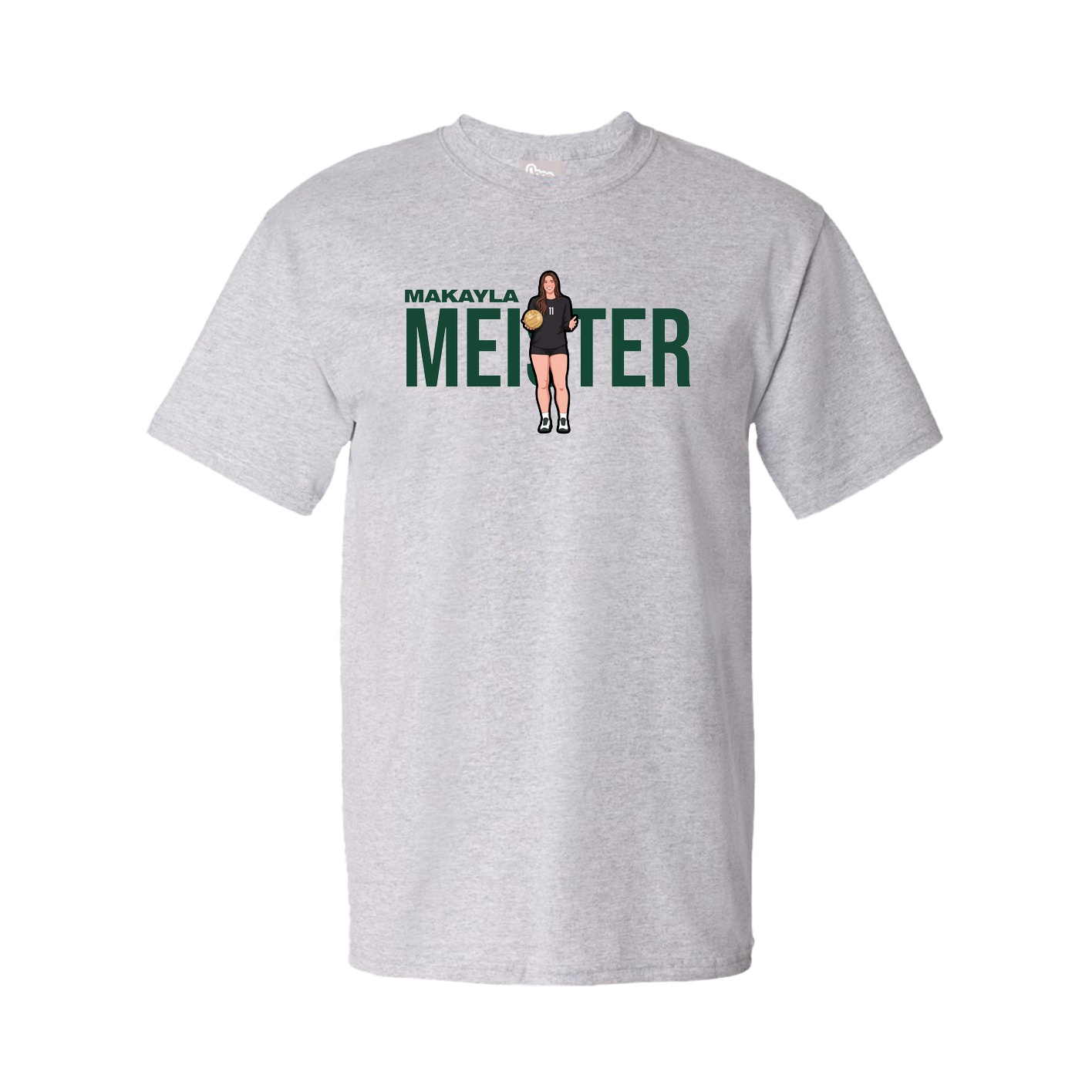 Youth Tee — Player Name in Grey