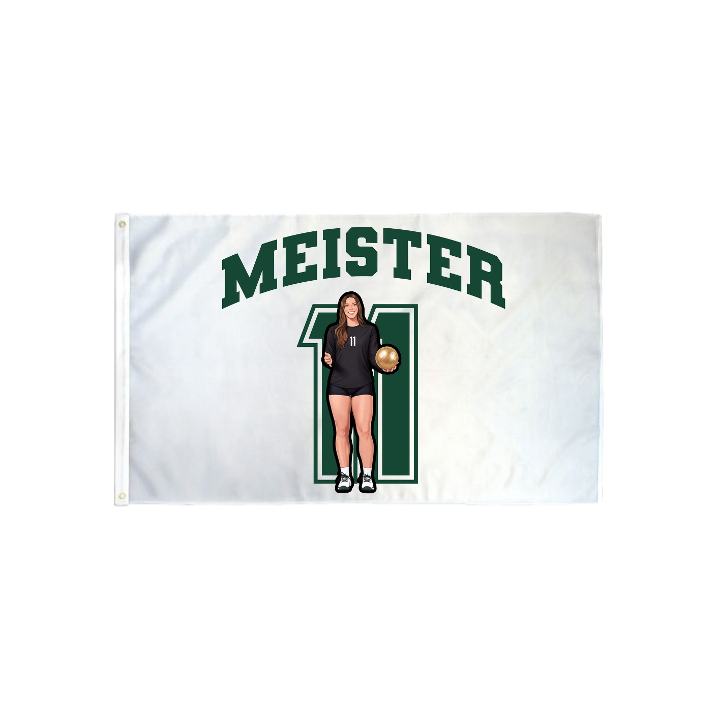 3x5 Flag — Number in Classic