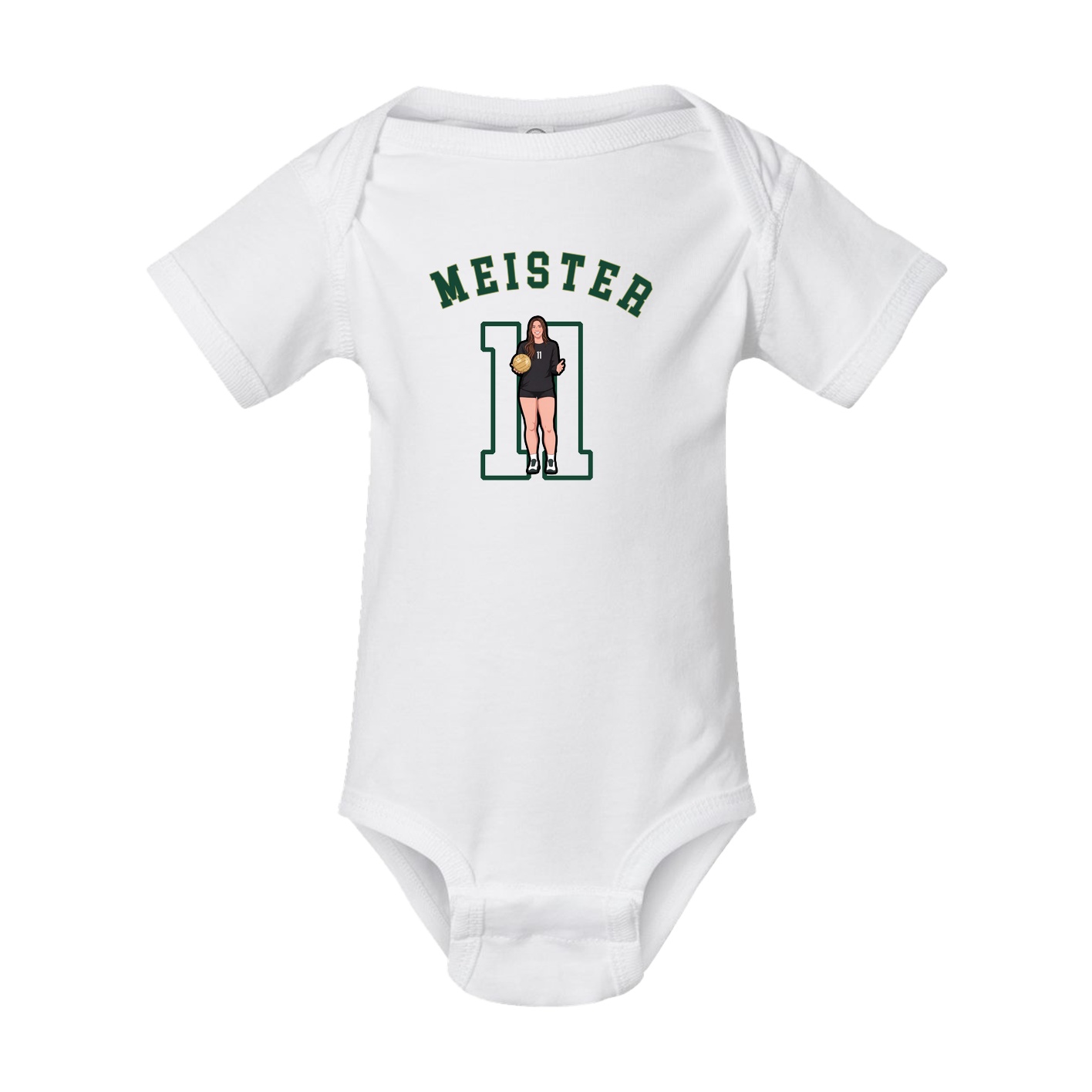 Baby Onesie — Shirsey Arch in White