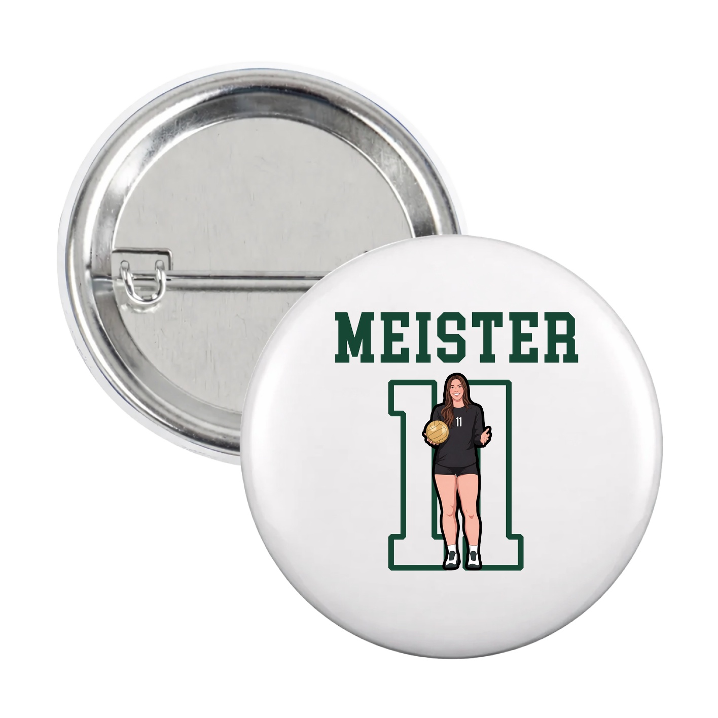 Game Day Button — Shirsey in White