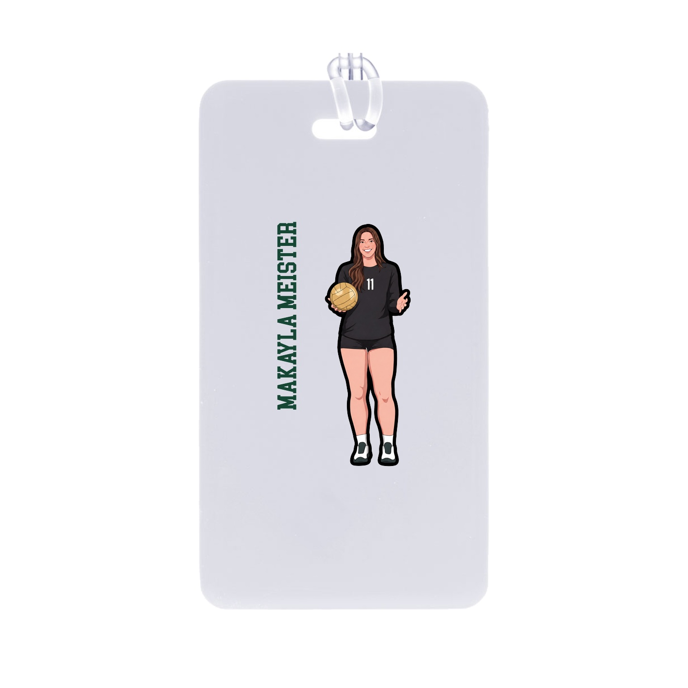 Bag Tag — Name Vertical in Classic