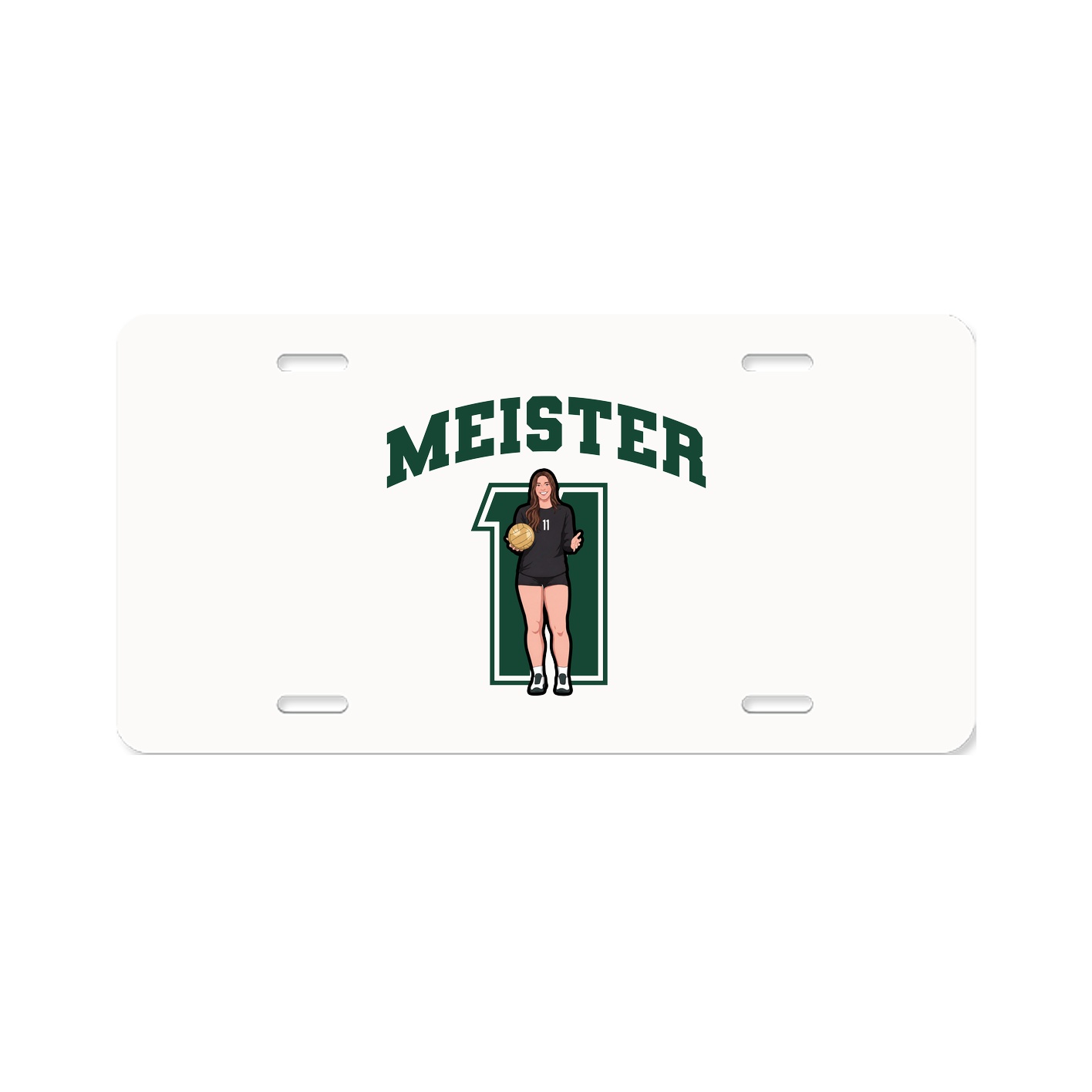 License Plate — Number in Classic