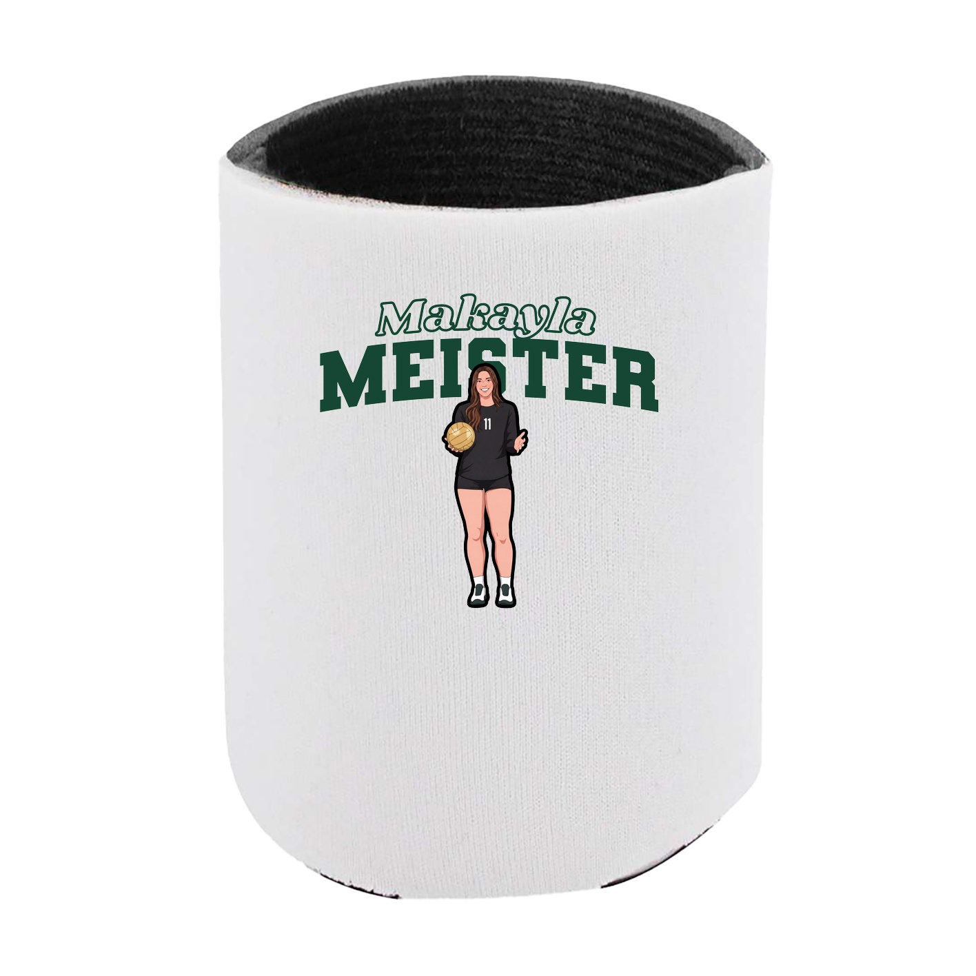 Can Holder — Name Arch in White